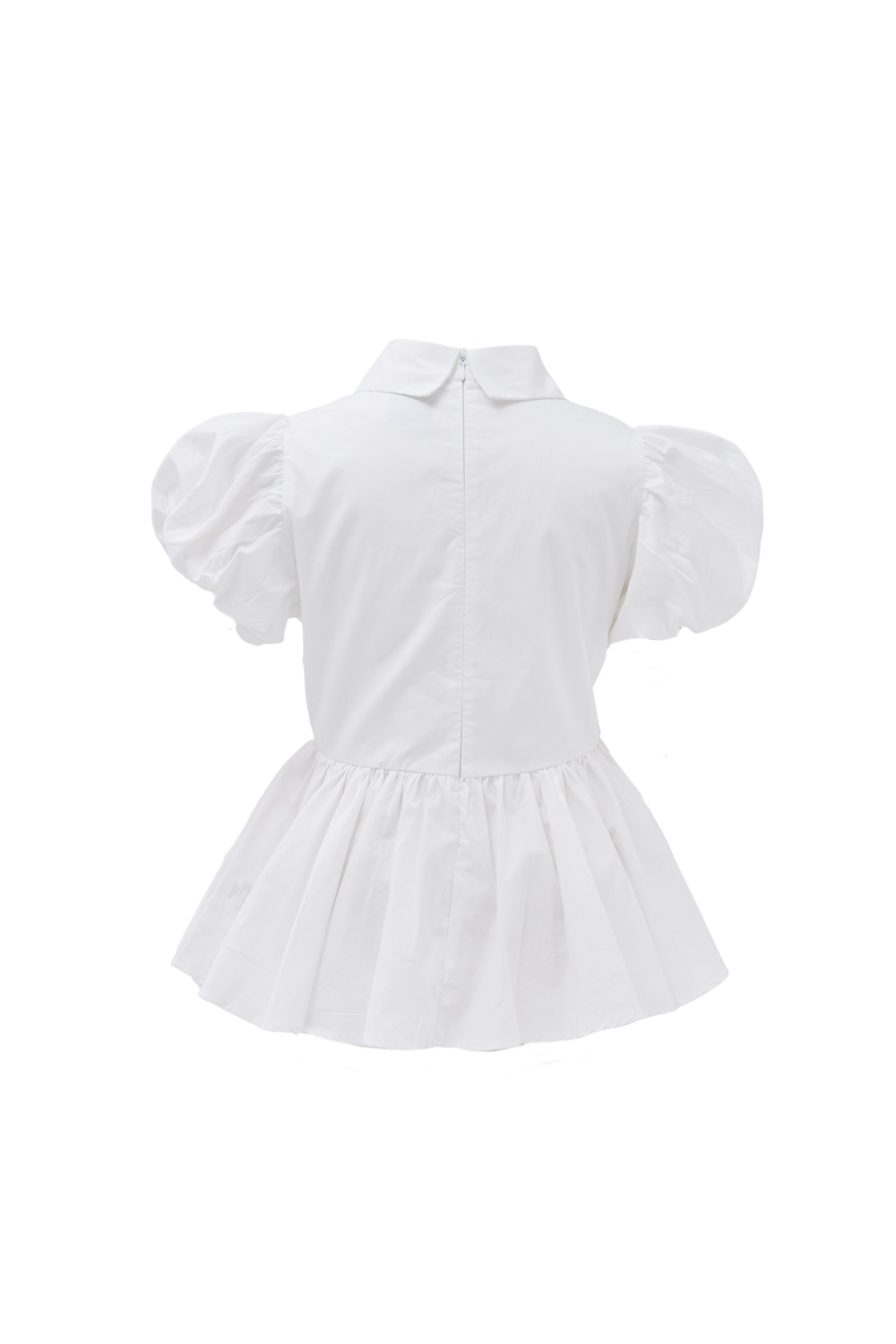 Petal sleeve peplum shirts