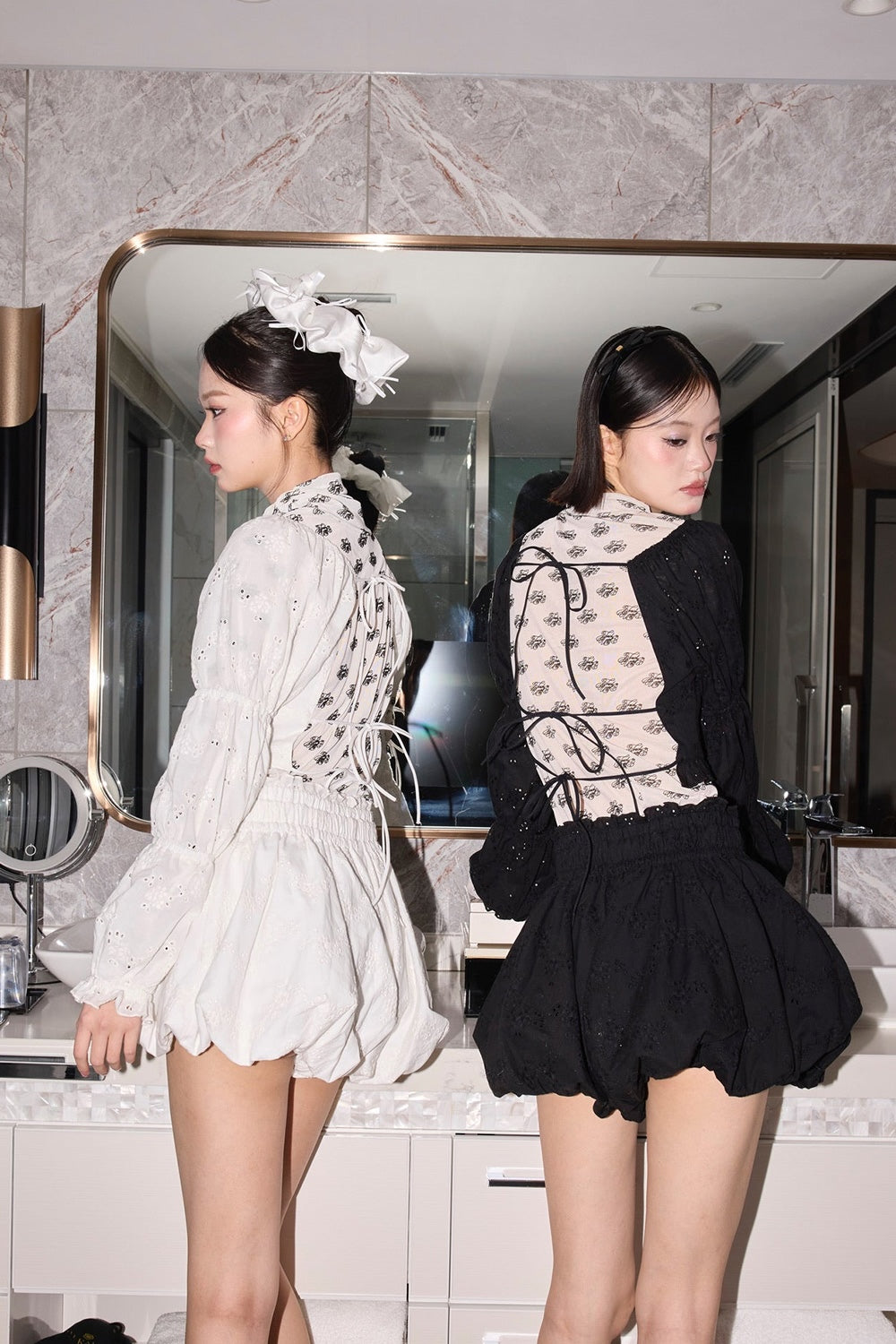 Back Open Peony Top