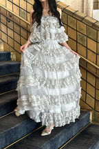 Ballerina lace tulle long skirt