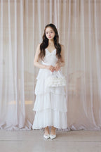 frill tiered cami long dress