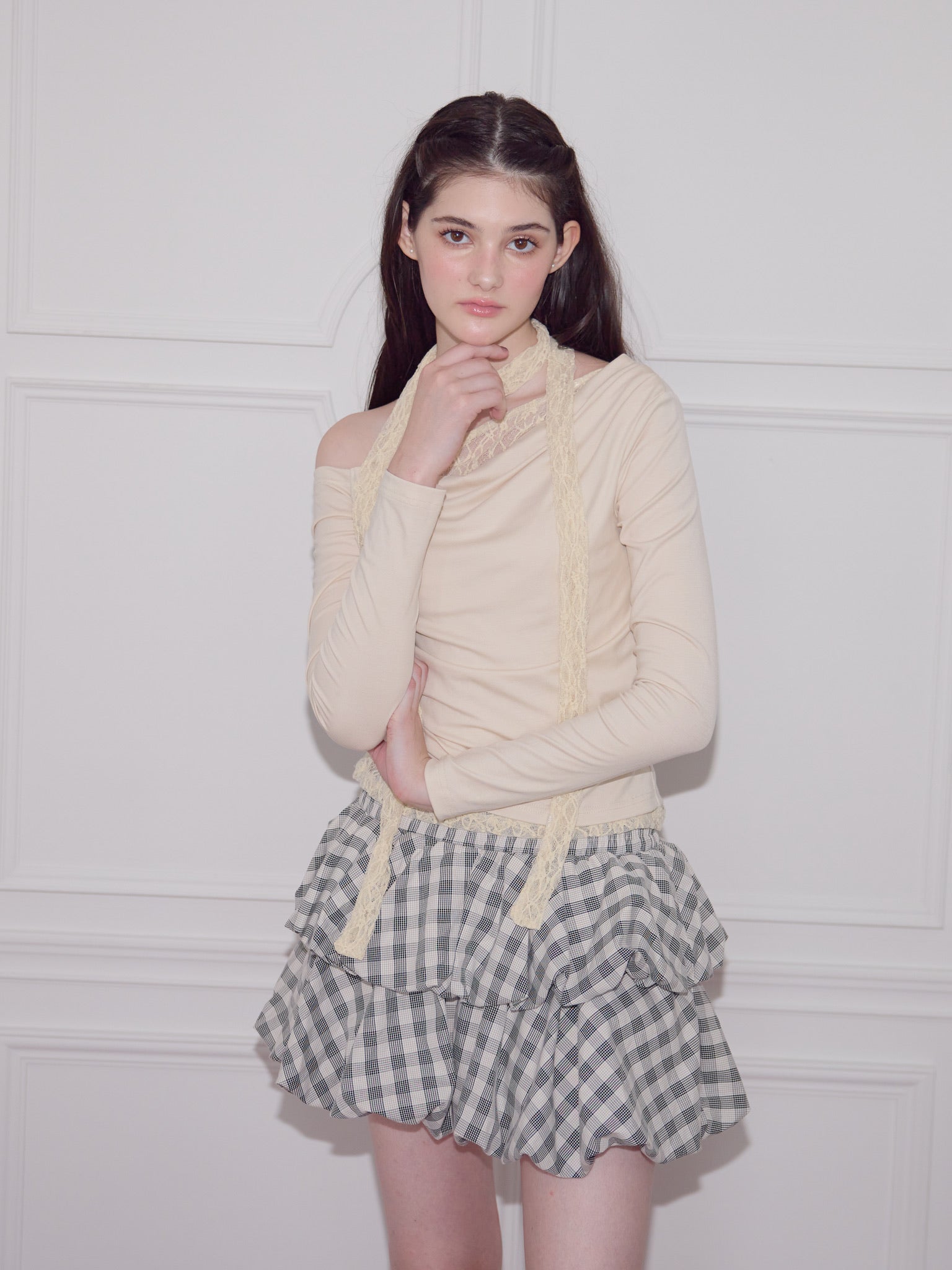 Romance Lace-Tie Top