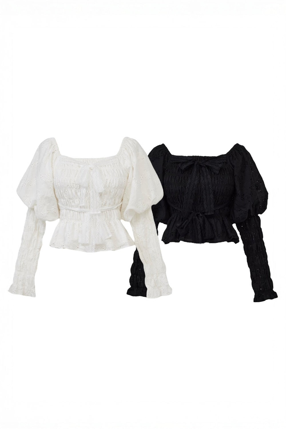 Front Ribbon Peony Puff Top