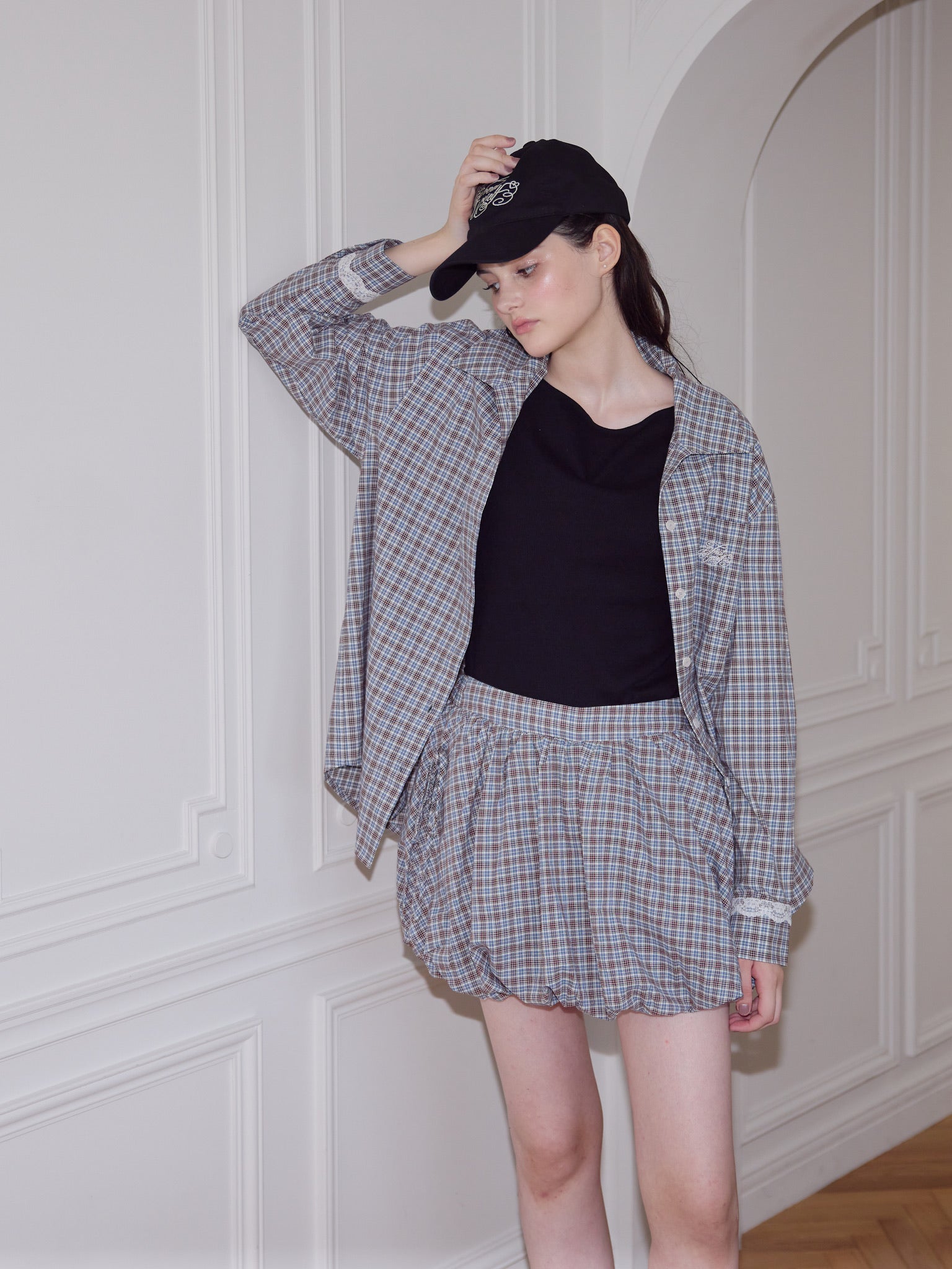 Check shirts balloon skirt – Treat Ürself
