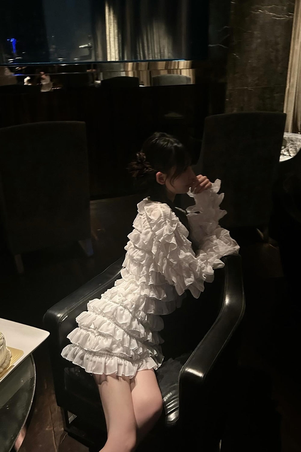 sweet pea chiffon frill skirt