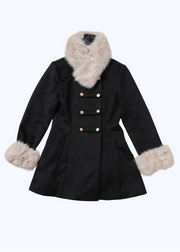 予約商品　Muse fur flare coat（black）