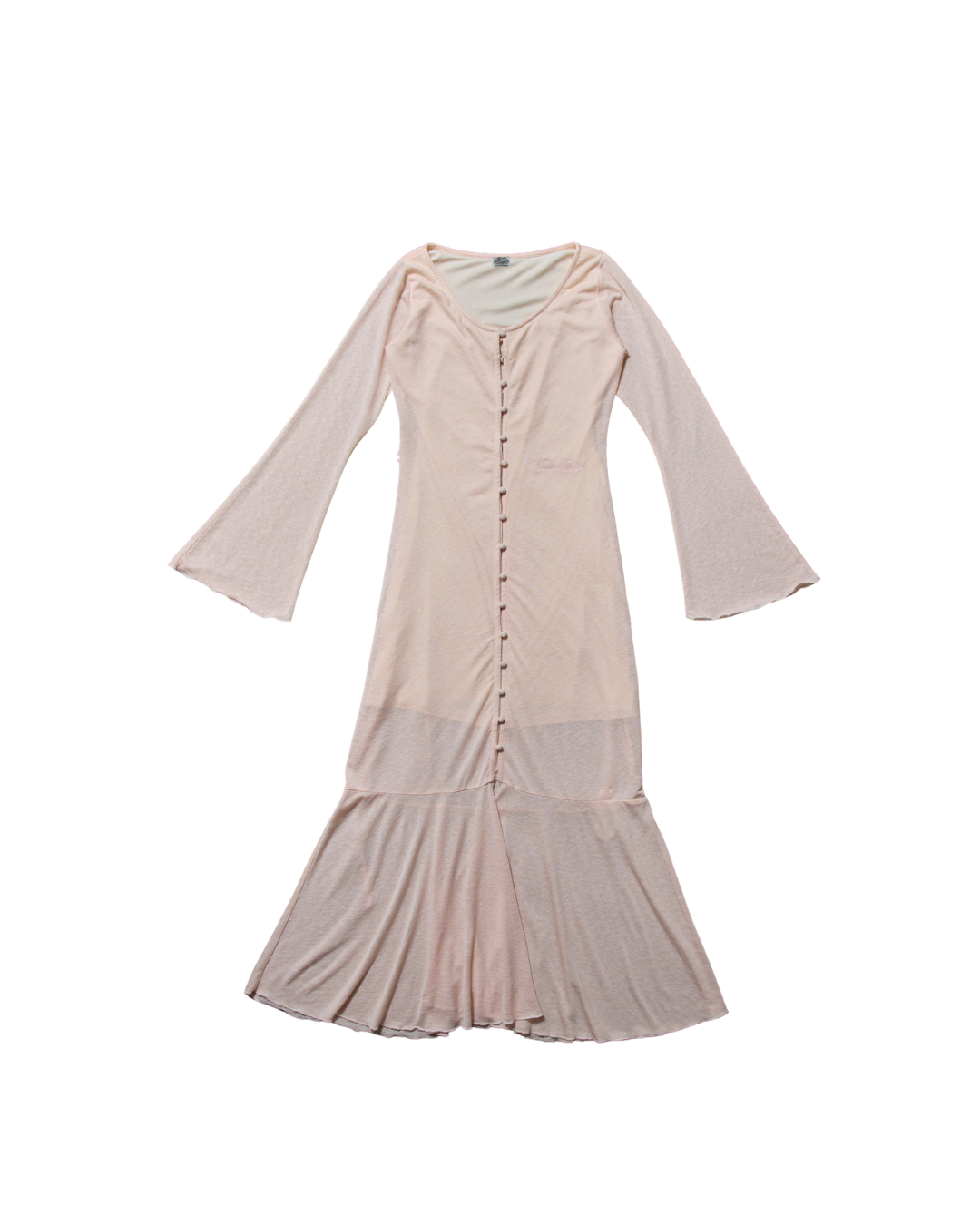 Sheer Cut Flare long one-piece