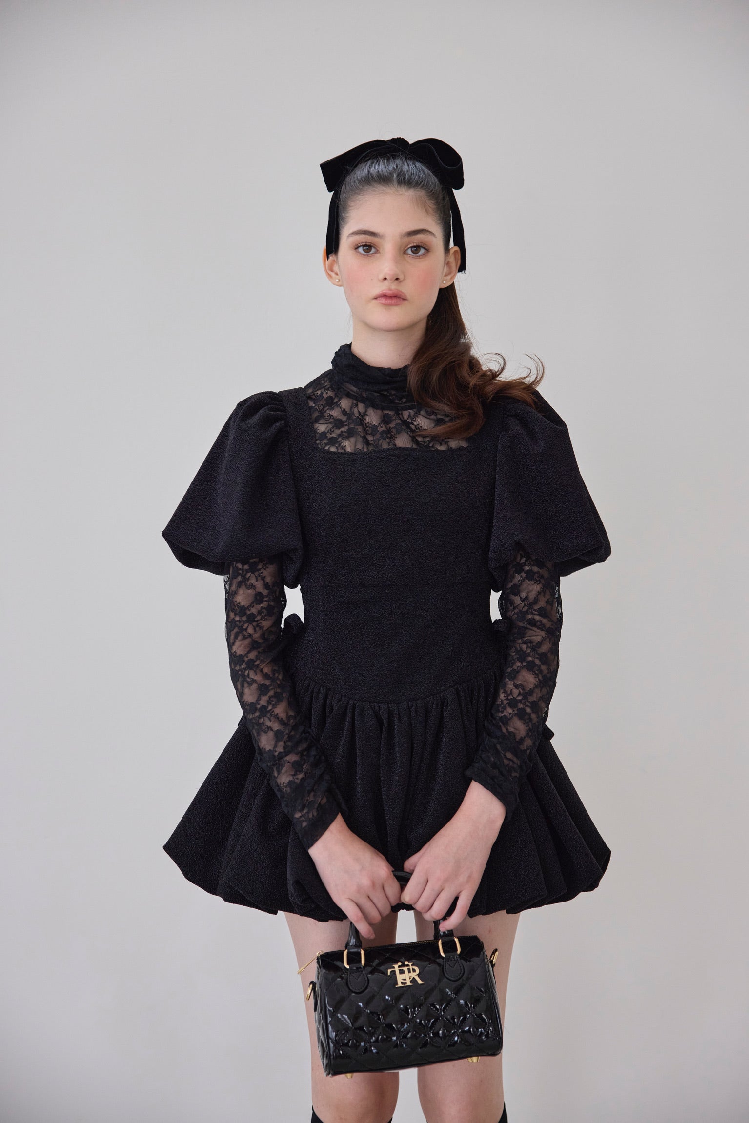【10月下旬〜11月上旬発送】puff sleeve ballon mini one piece
