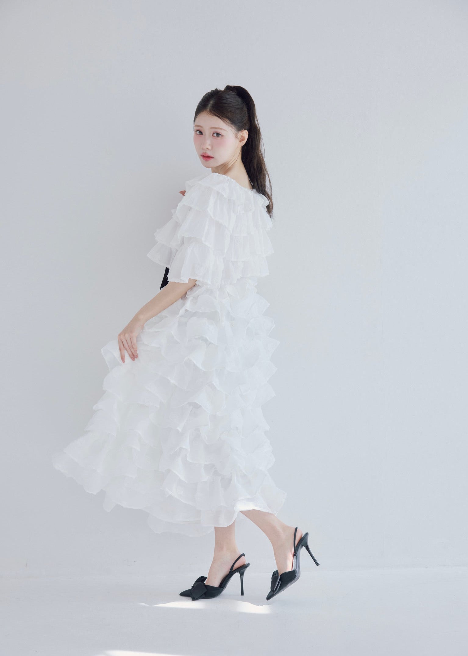 Lisa rose frill volume skirt
