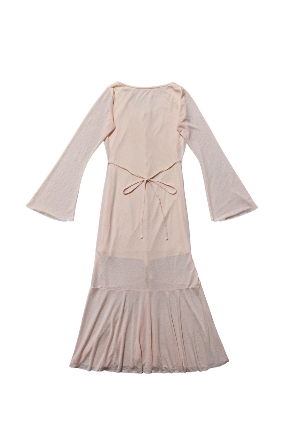 Sheer Cut Flare long one-piece