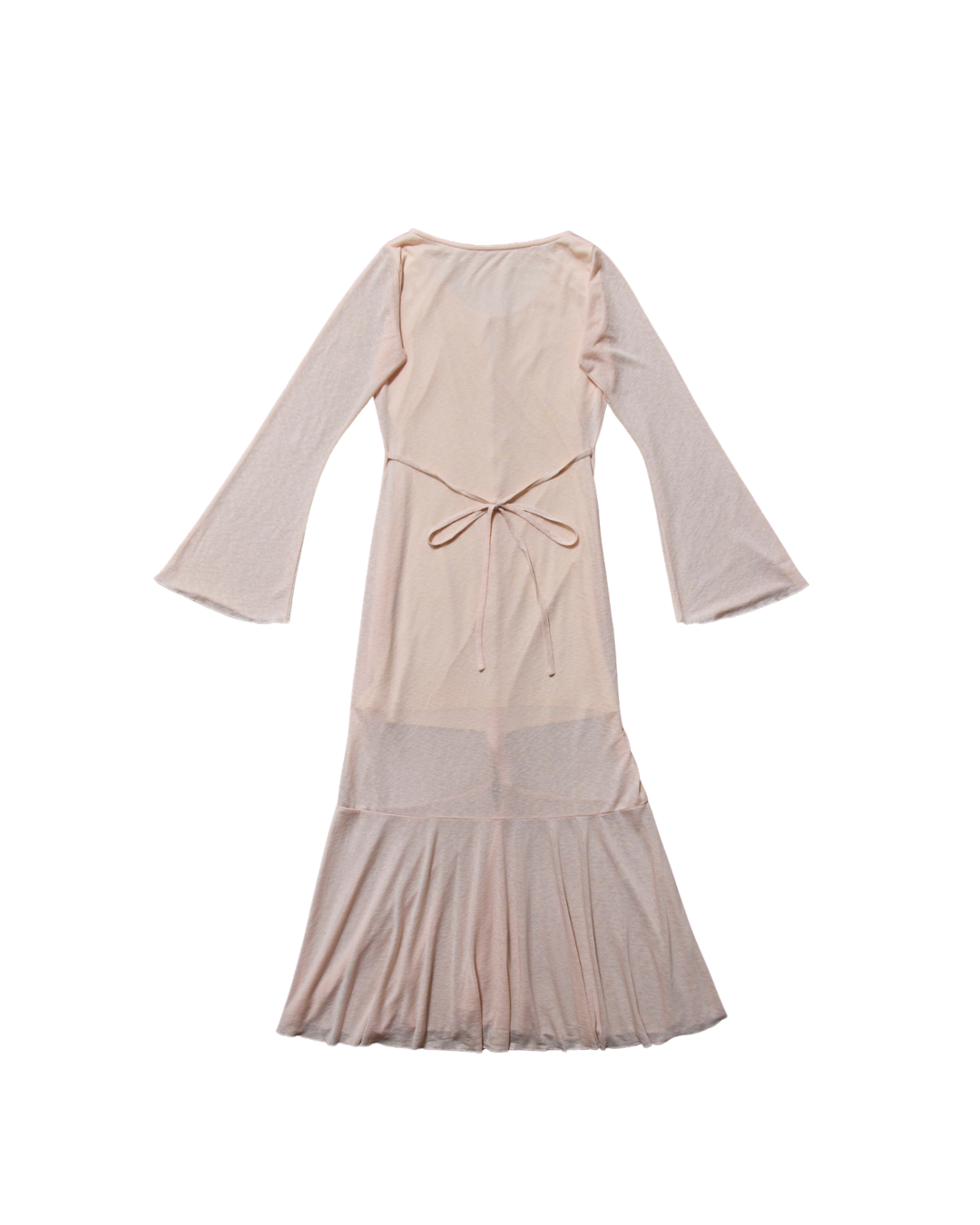 Sheer Cut Flare long one-piece