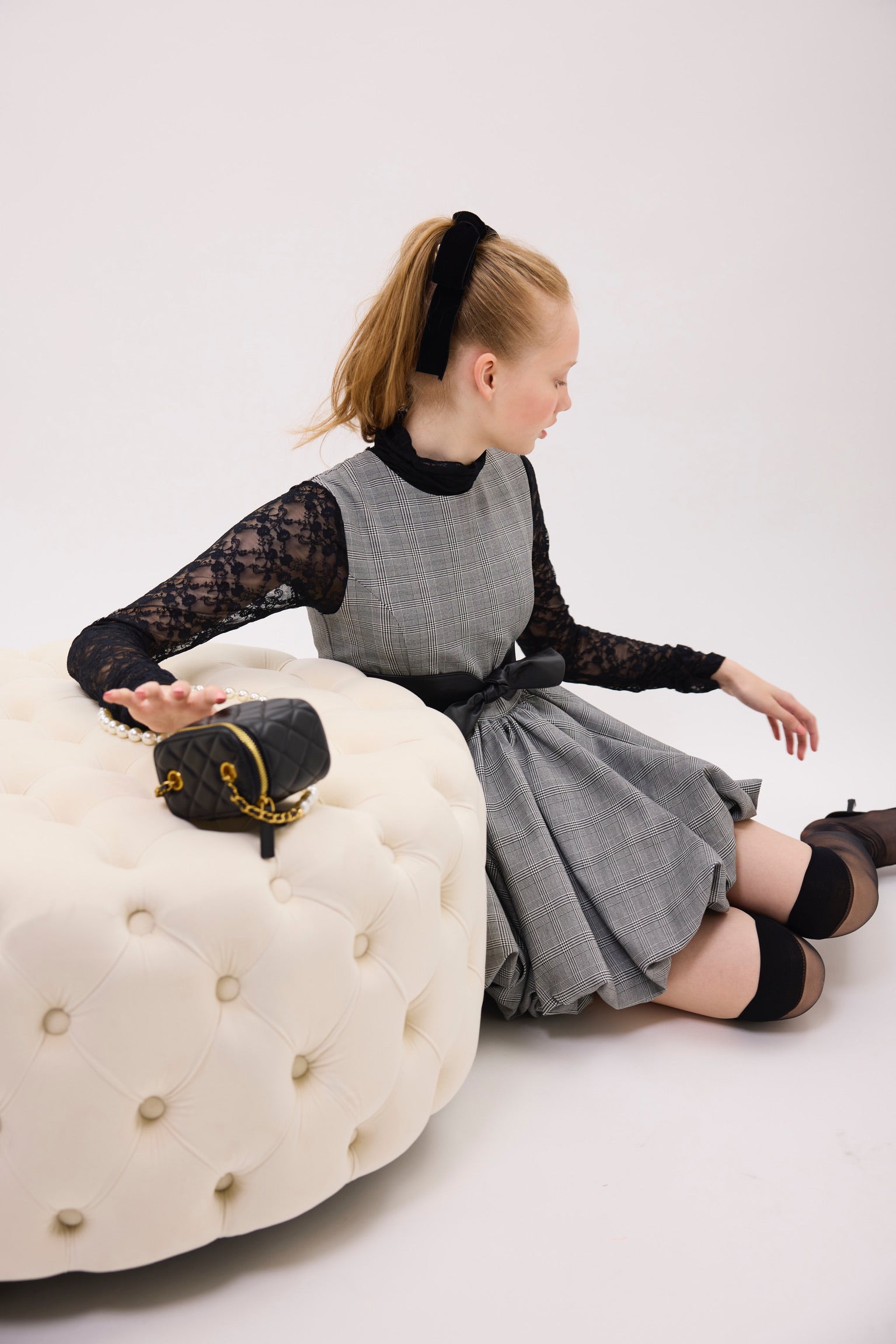 Treat Ürself balloon one-piece tartan check balloon one-piece – Treat Ürself