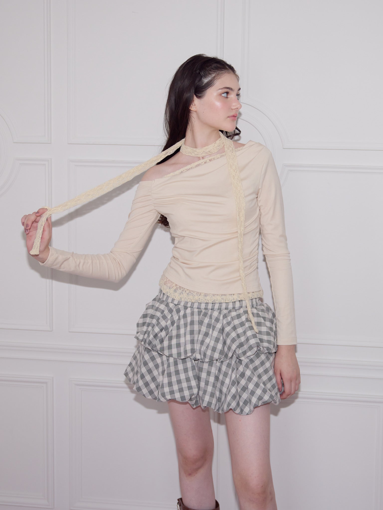 Romance Lace-Tie Top – Treat Ürself