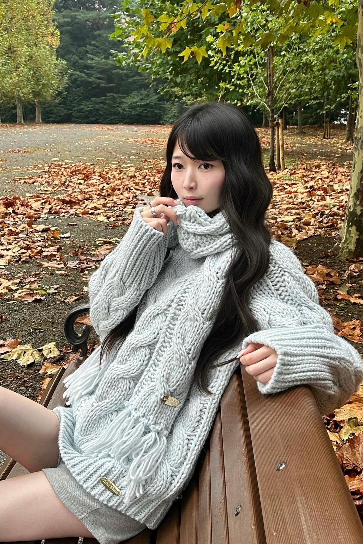 vintage like cable knit