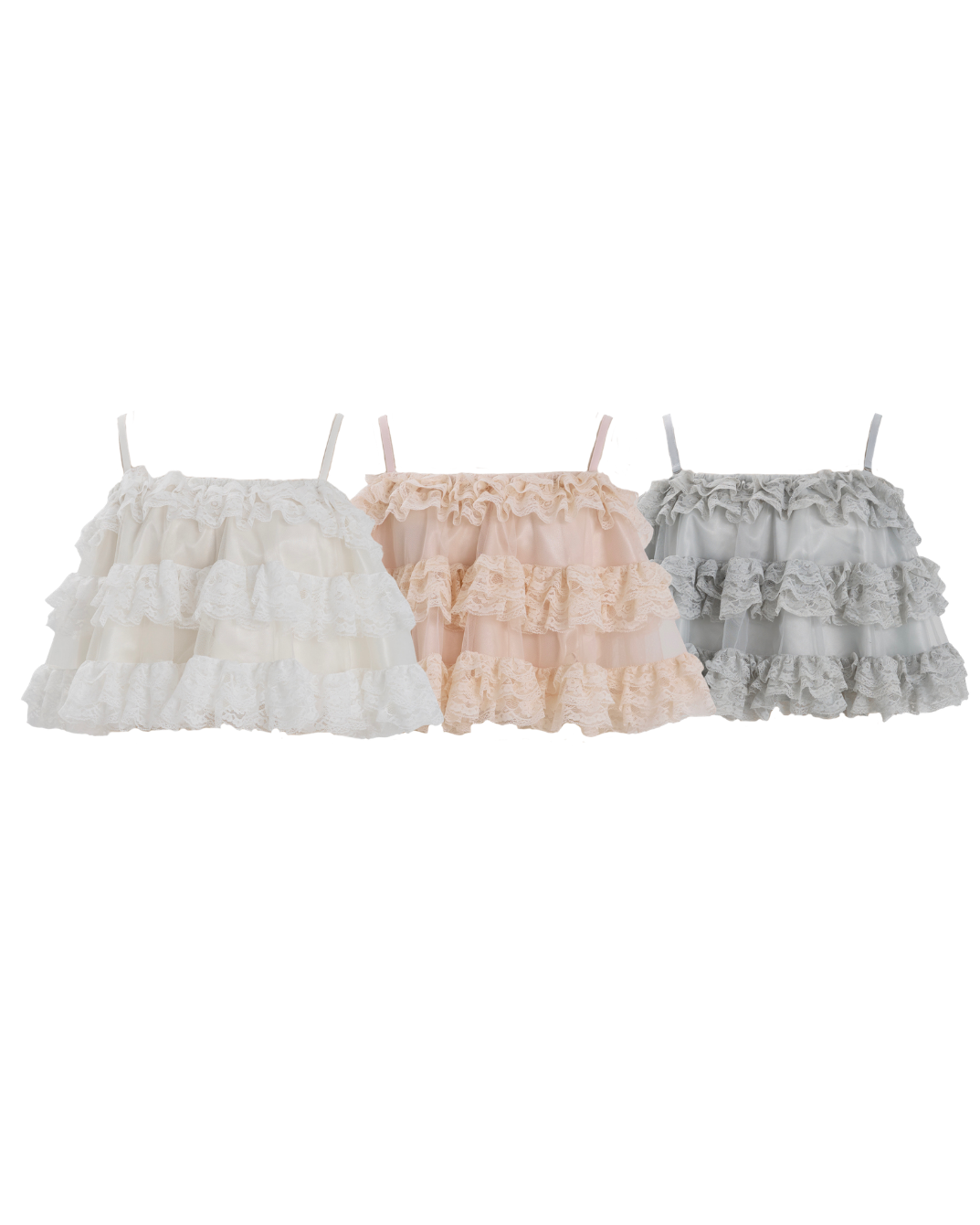 【予約販売】Ballerina lace cami tulle tops
