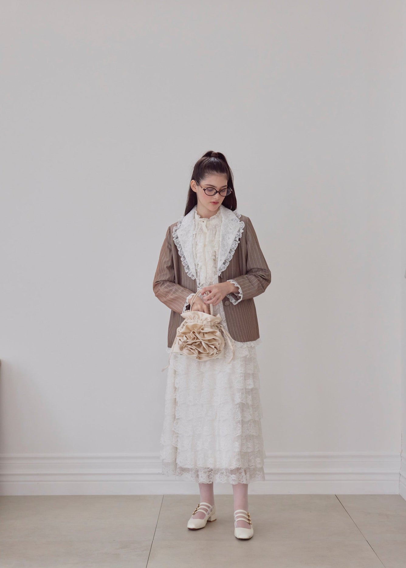 【10月末より順次発送】Retro lace jacket