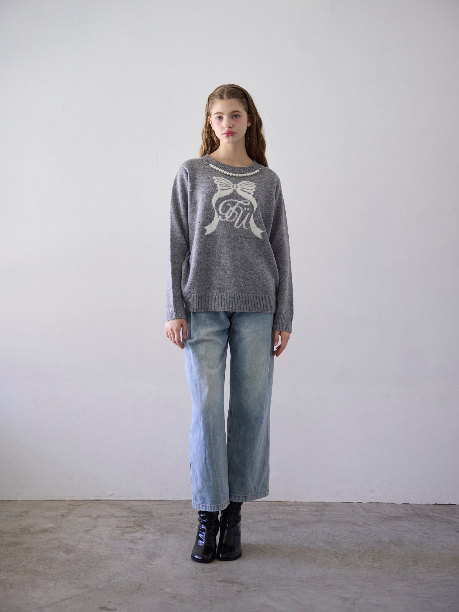 TÜ ribbon knit pullover