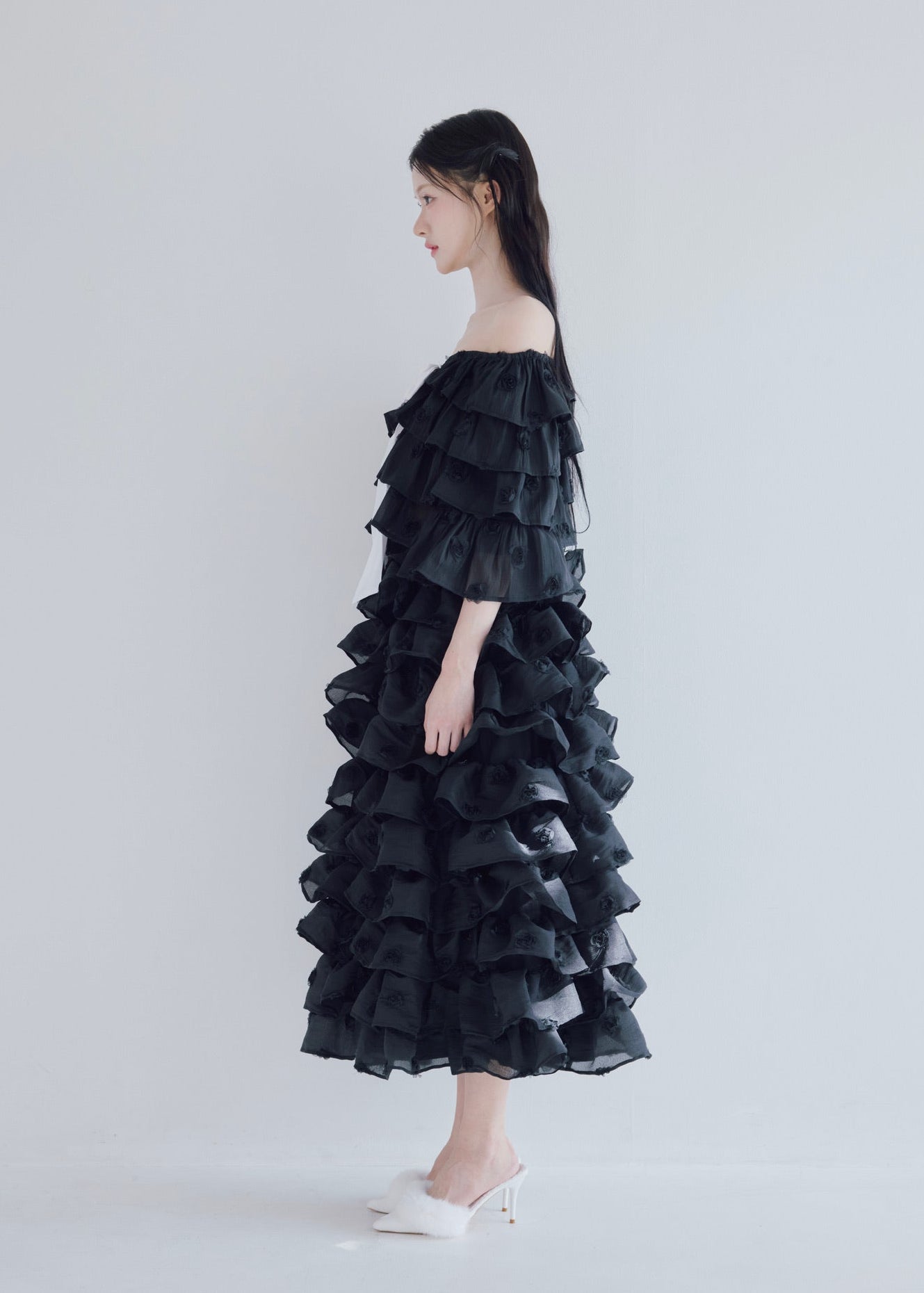 Lisa rose frill volume skirt