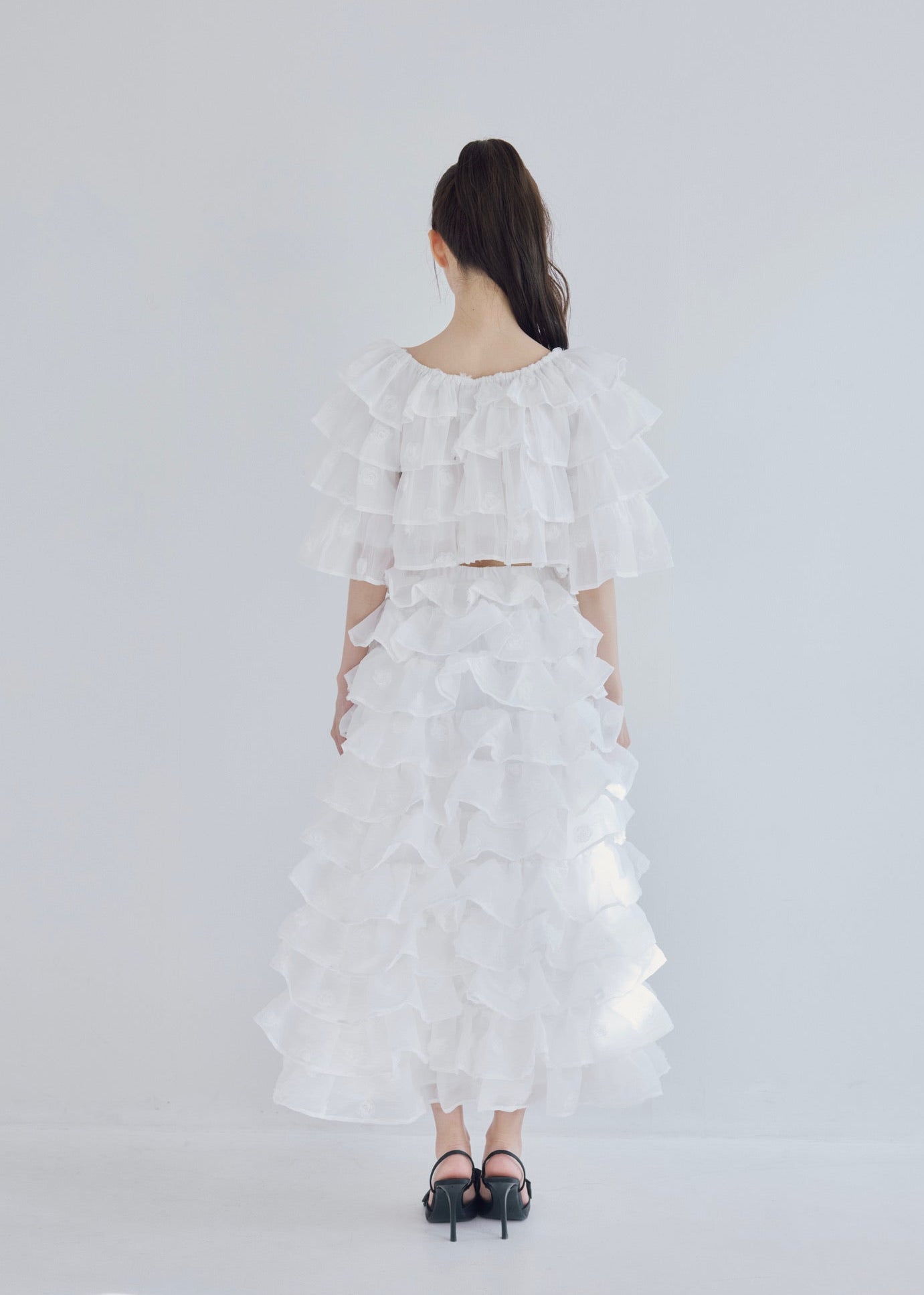 Lisa rose frill volume skirt
