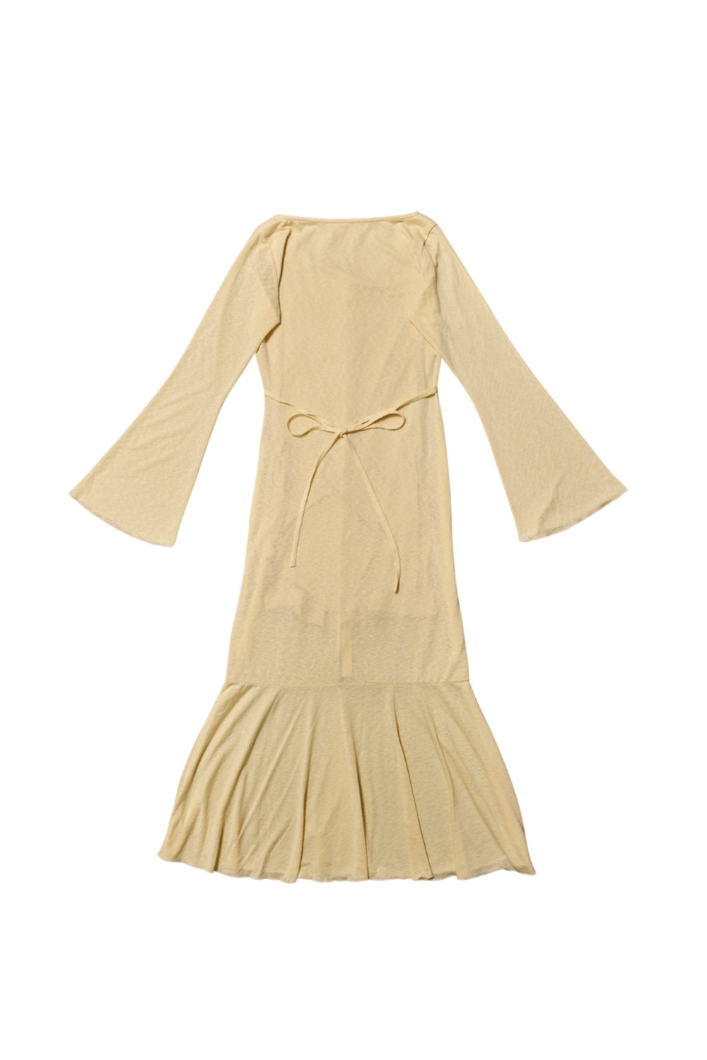 Sheer Cut Flare long one-piece