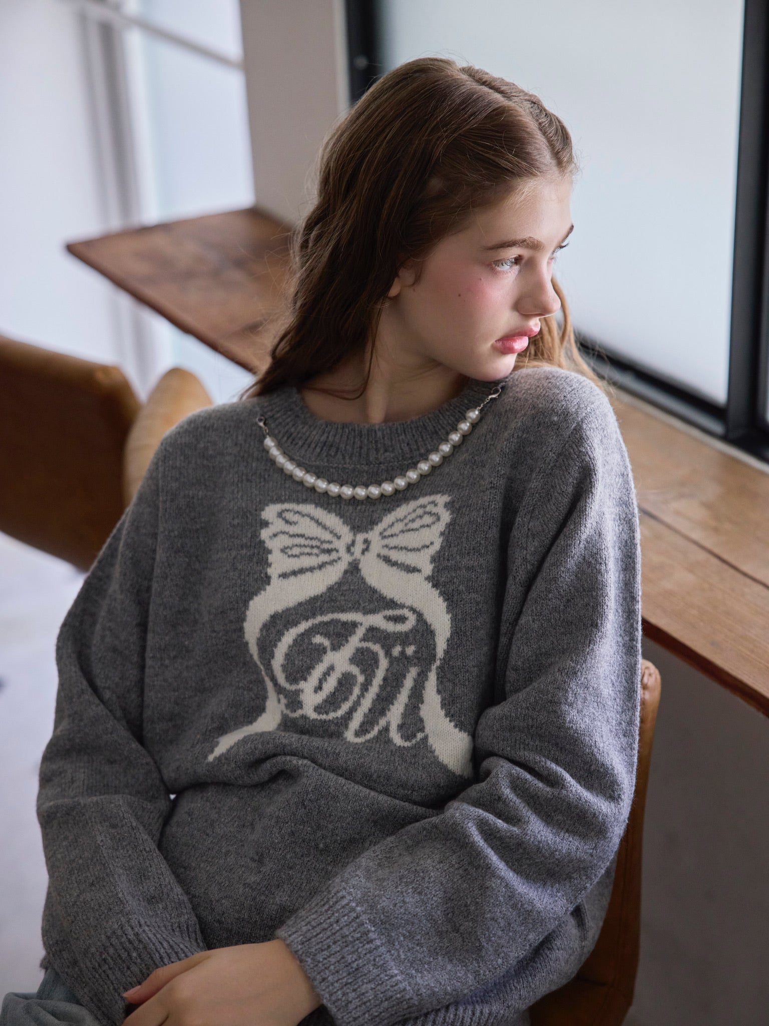 TÜ ribbon knit pullover