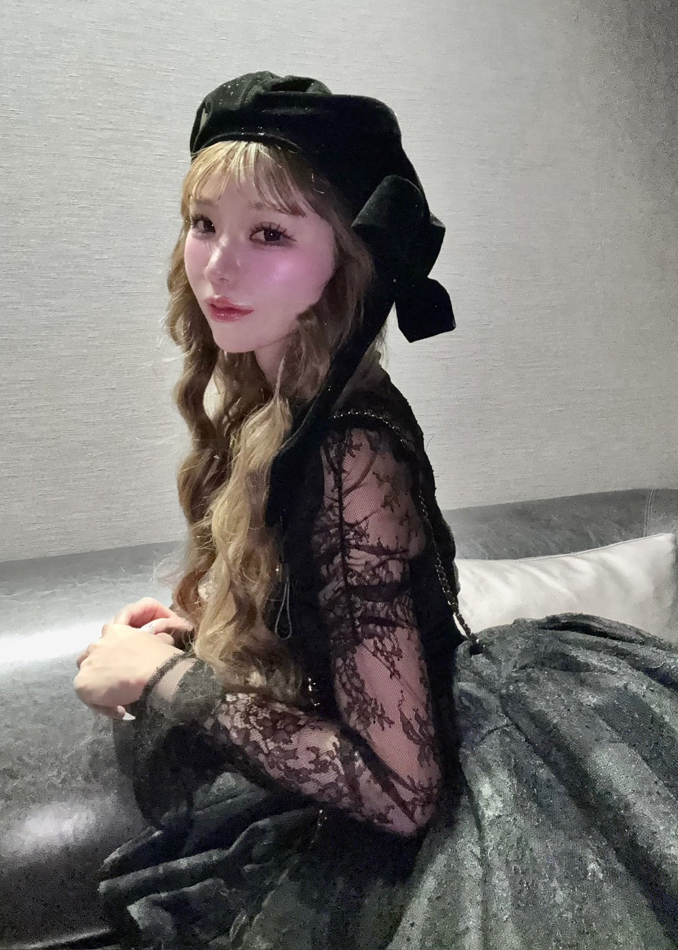 Treat Ürself ribbon béret hat