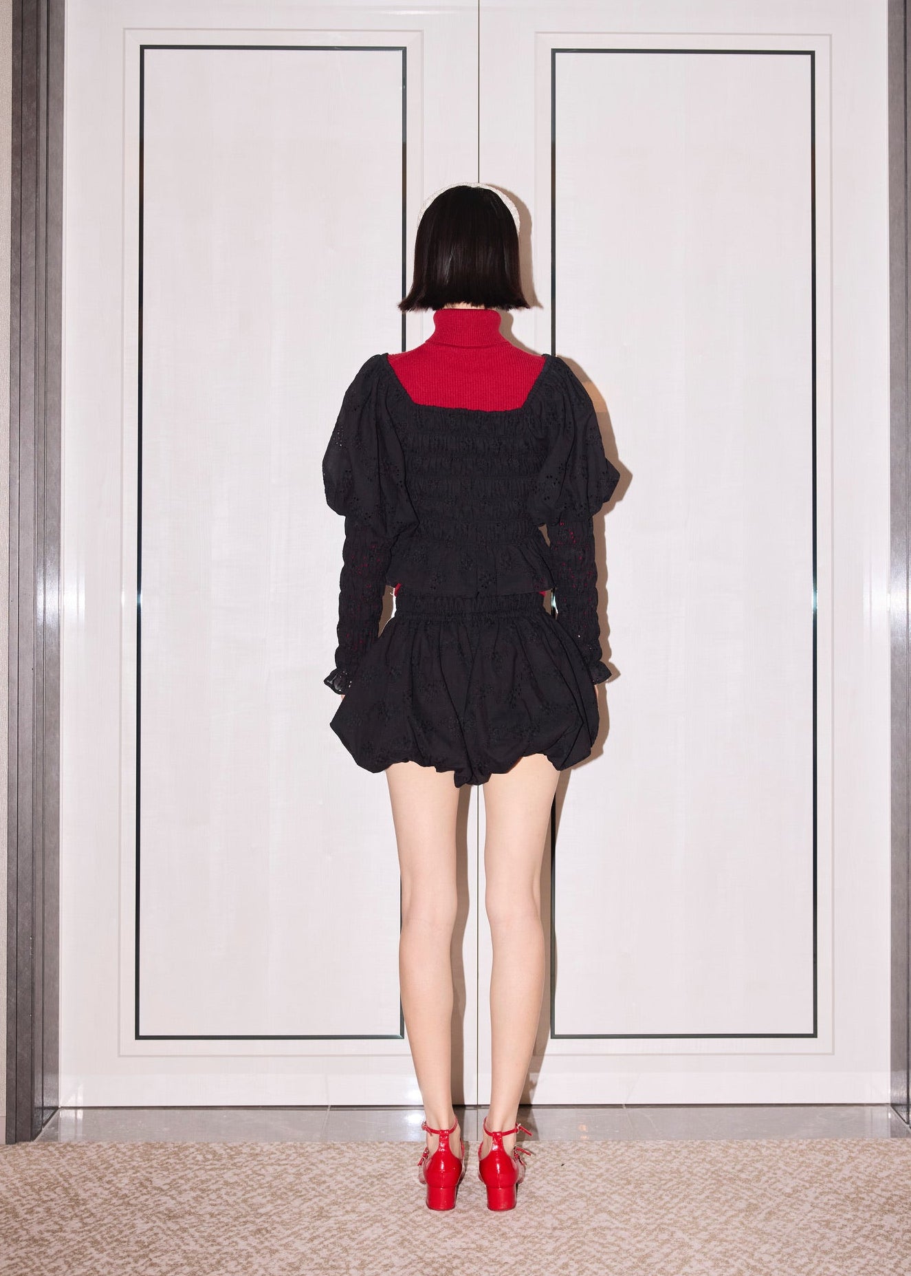 Front Ribbon Peony Puff Top – Treat Ürself