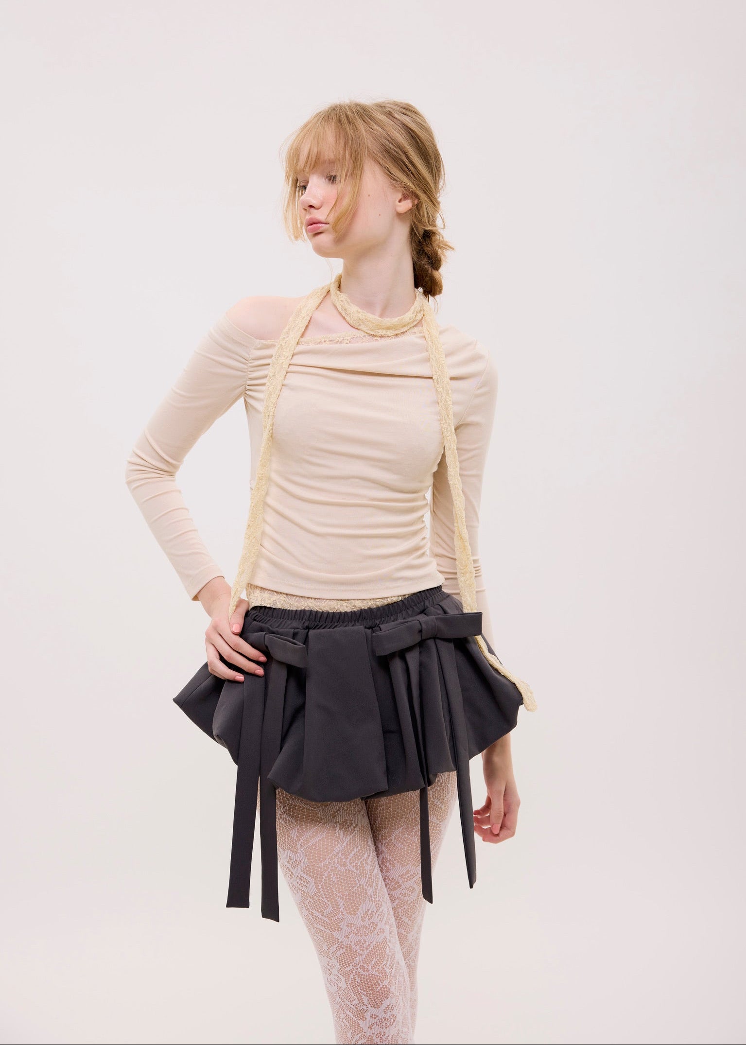 ribbon ballon mini skirt