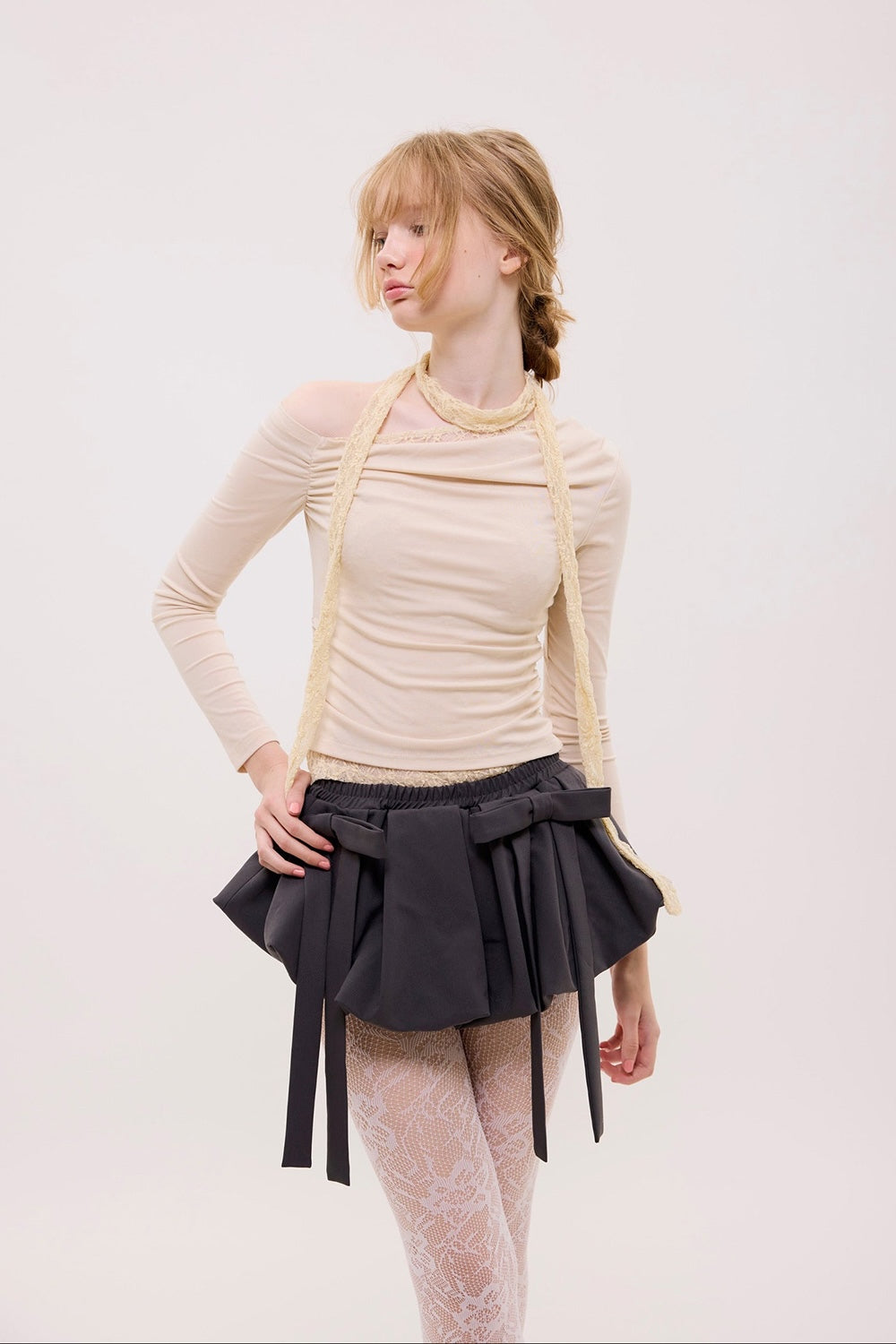 ribbon balloon mini skirt