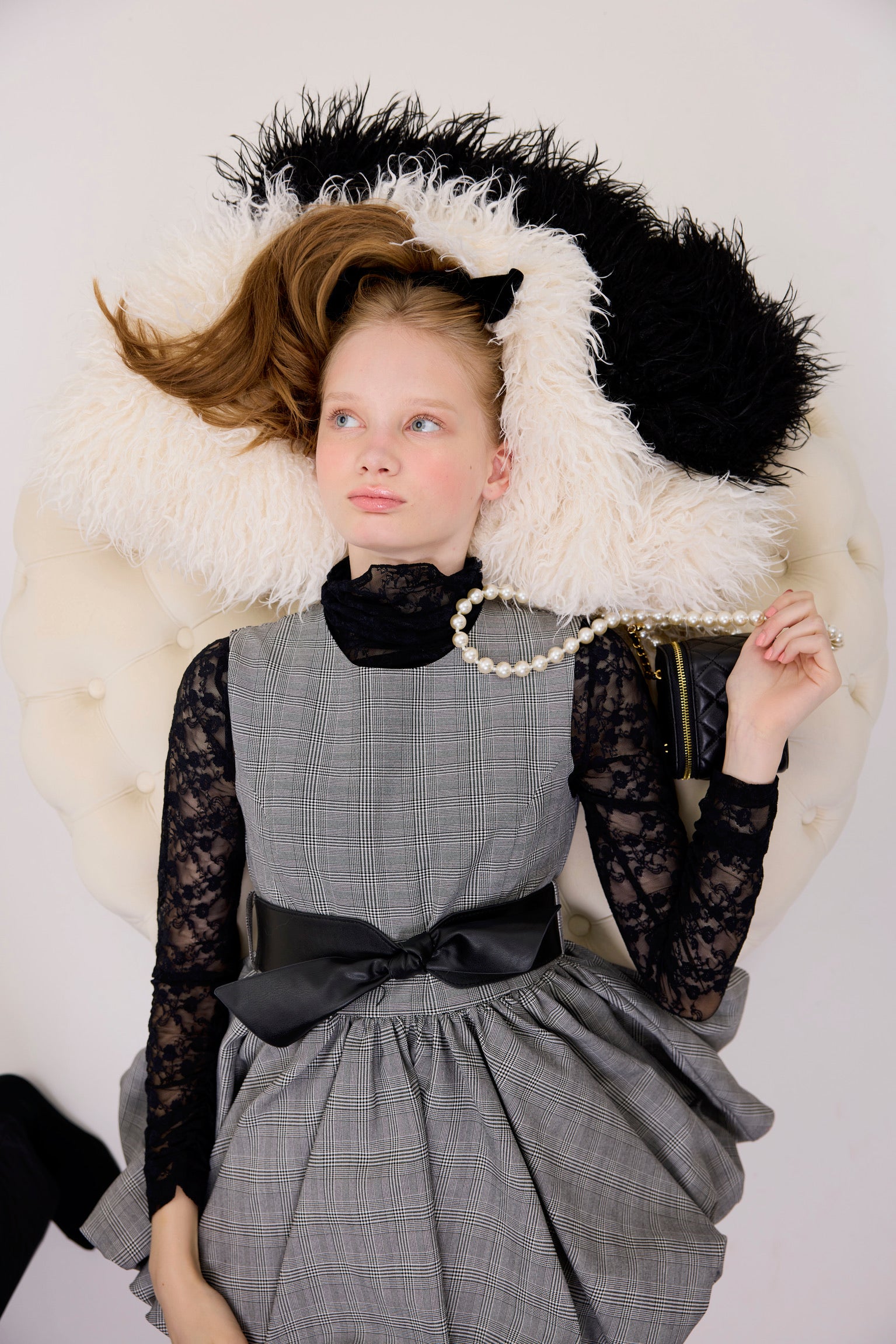 トリートユアセルフ tartan check balloon one-piece tartan check balloon one-piece – Treat Ürself