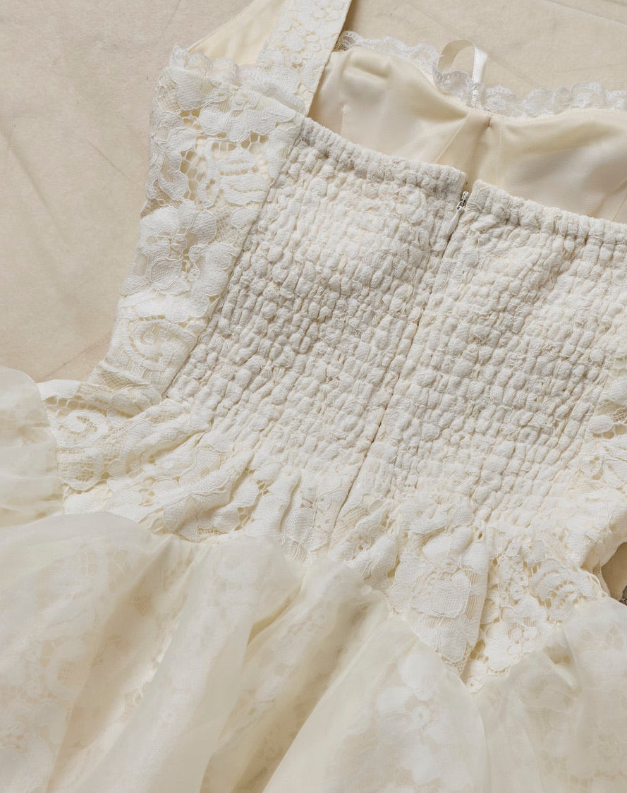 lace corset mini dress