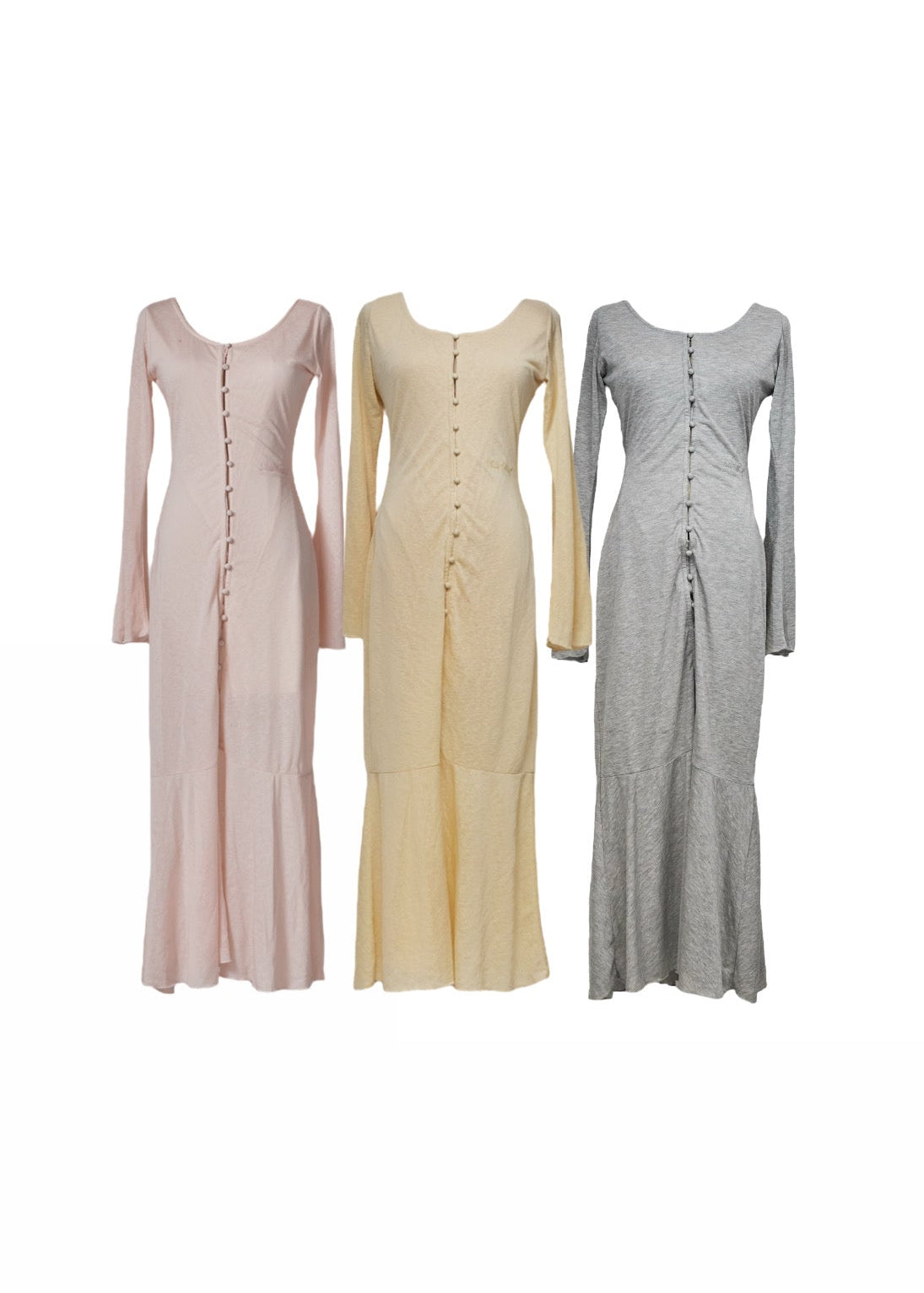 Sheer Cut Flare long one-piece