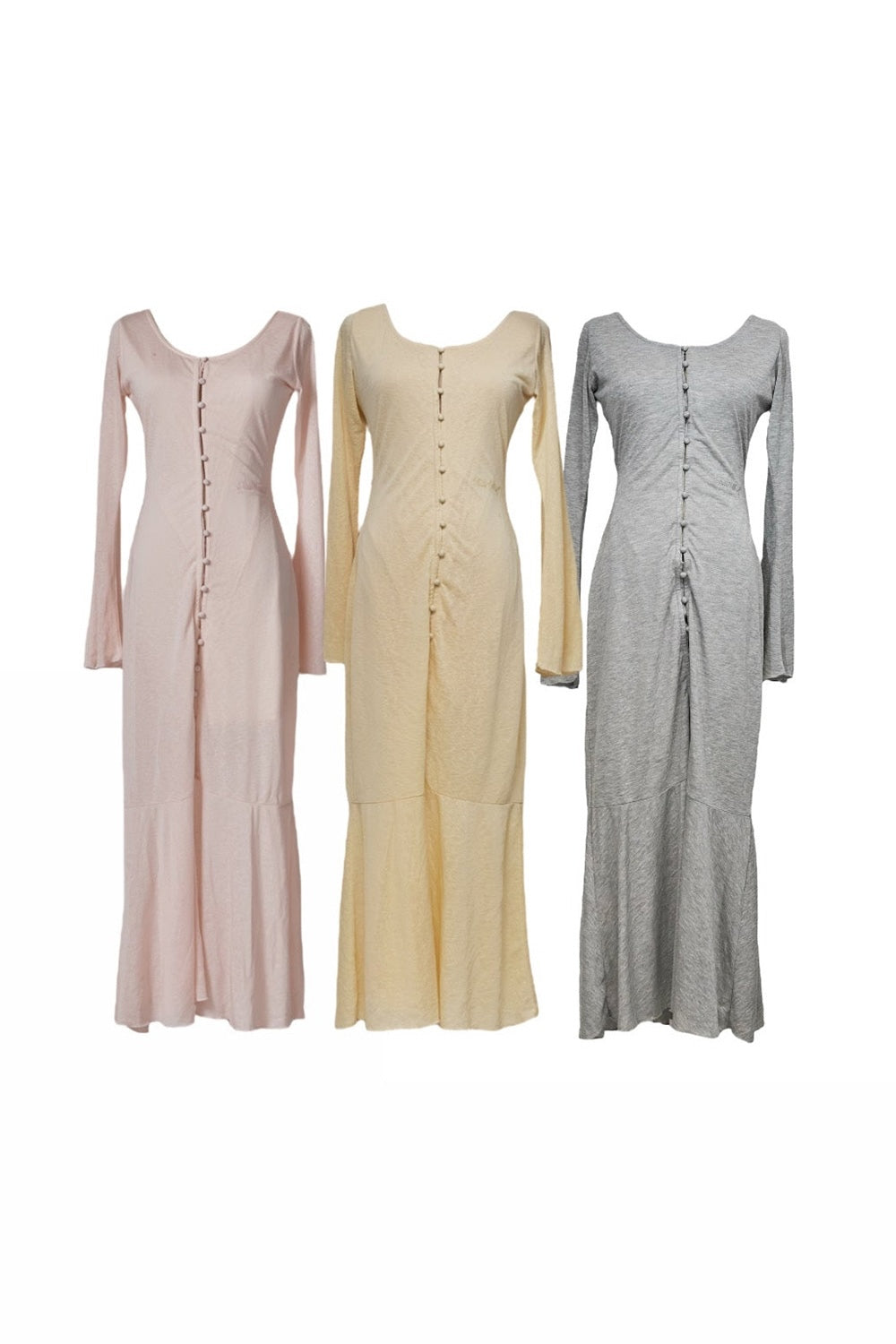Sheer Cut Flare long one-piece