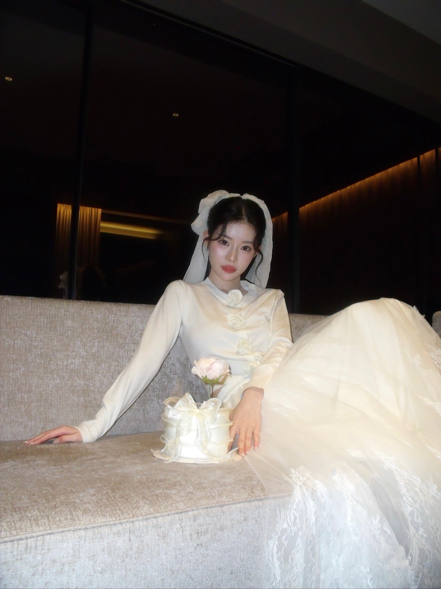 【予約販売2月中旬〜下旬】Clara Tulle Lace Long Skirt