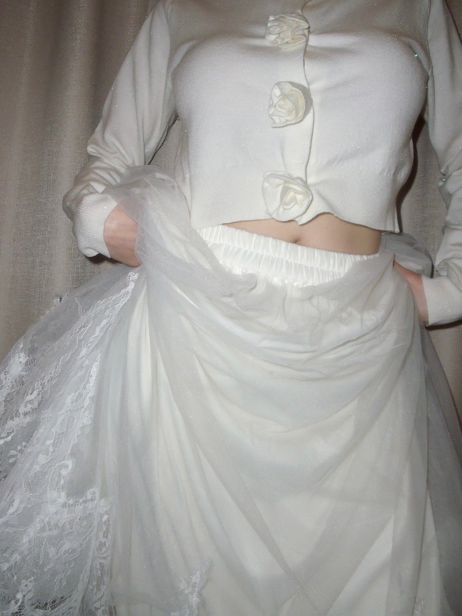 予約販売2月中旬〜下旬】Clara Tulle Lace Long Skirt – Treat Ürself