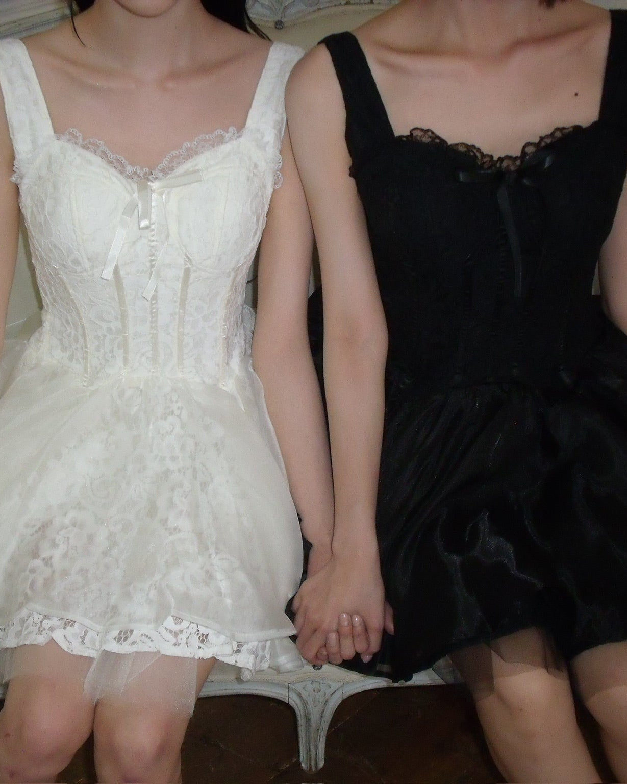 lace corset mini dress
