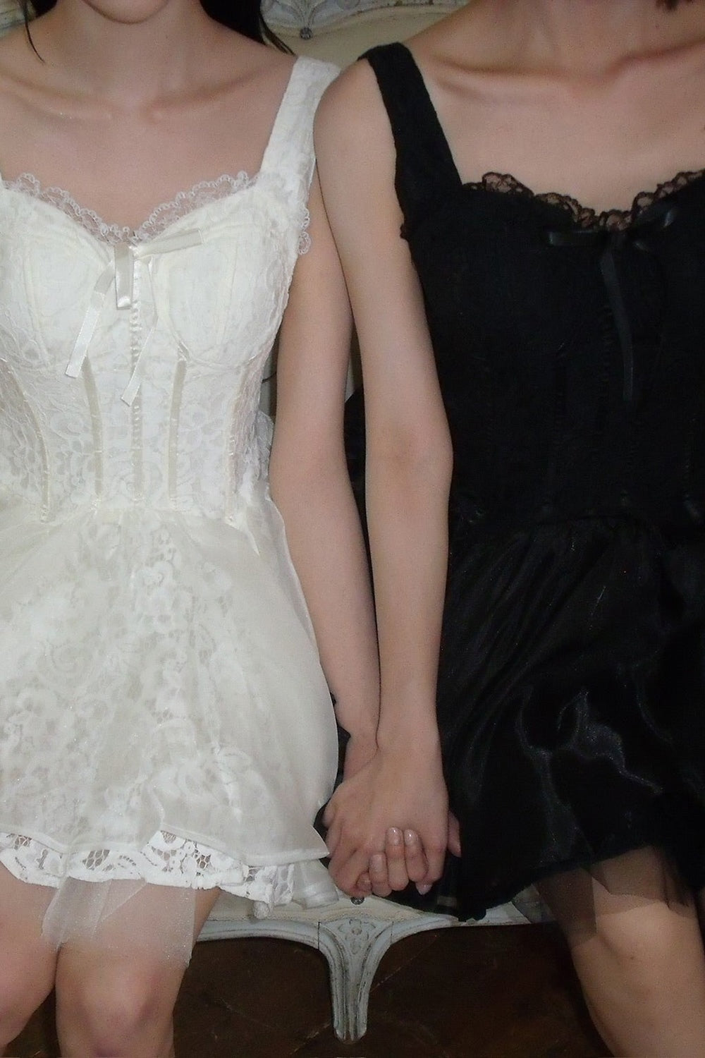 lace corset mini dress