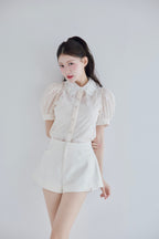 étoile flower lace blouse
