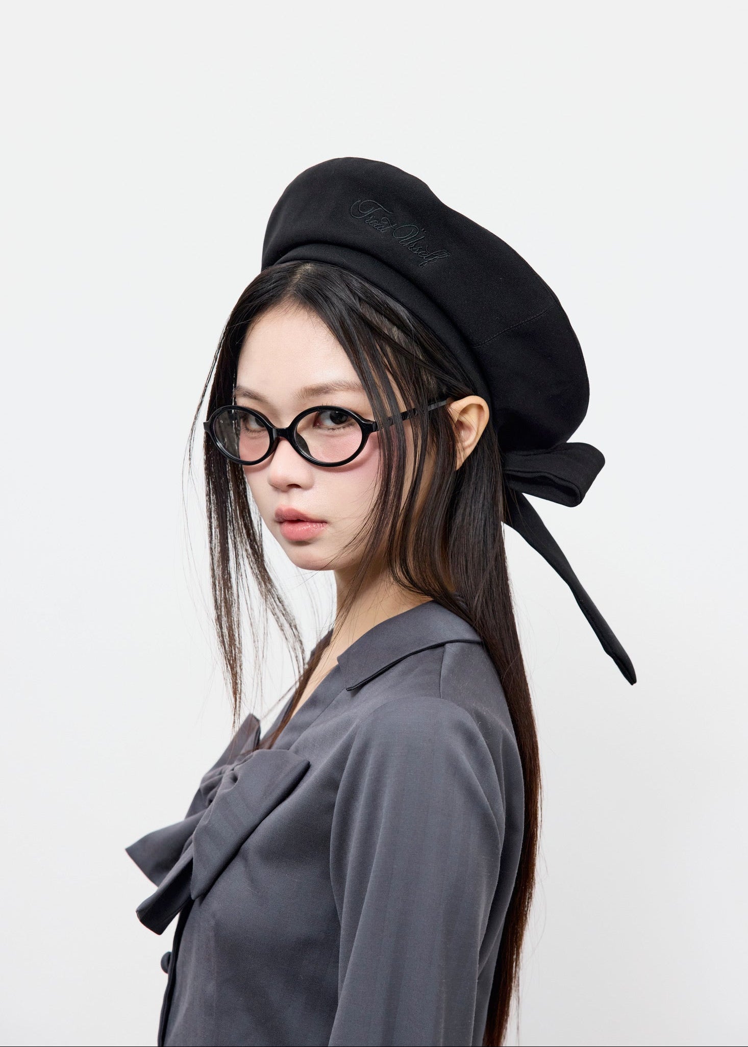 Treat Ürself ribbon béret hat