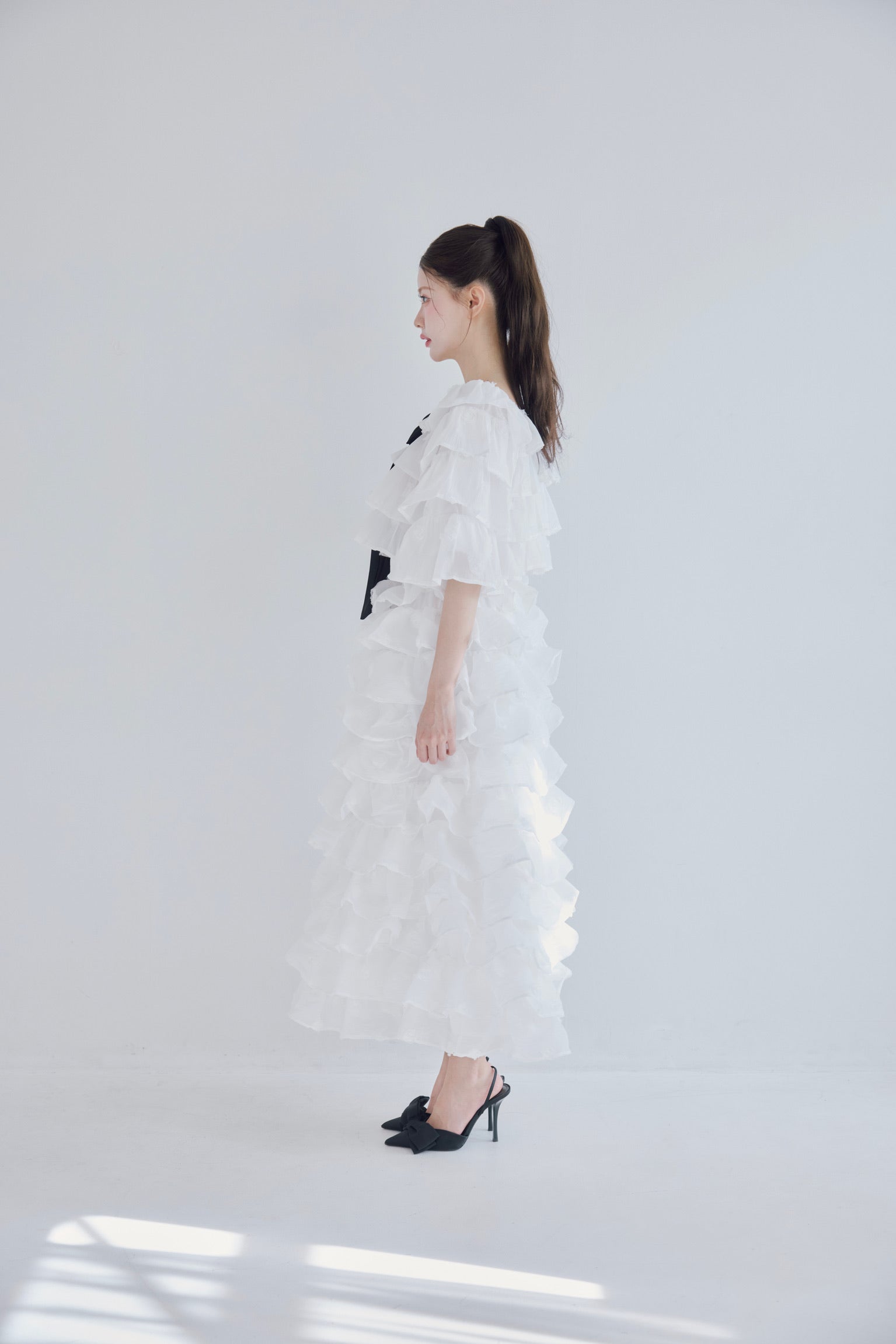 Lisa rose frill volume skirt