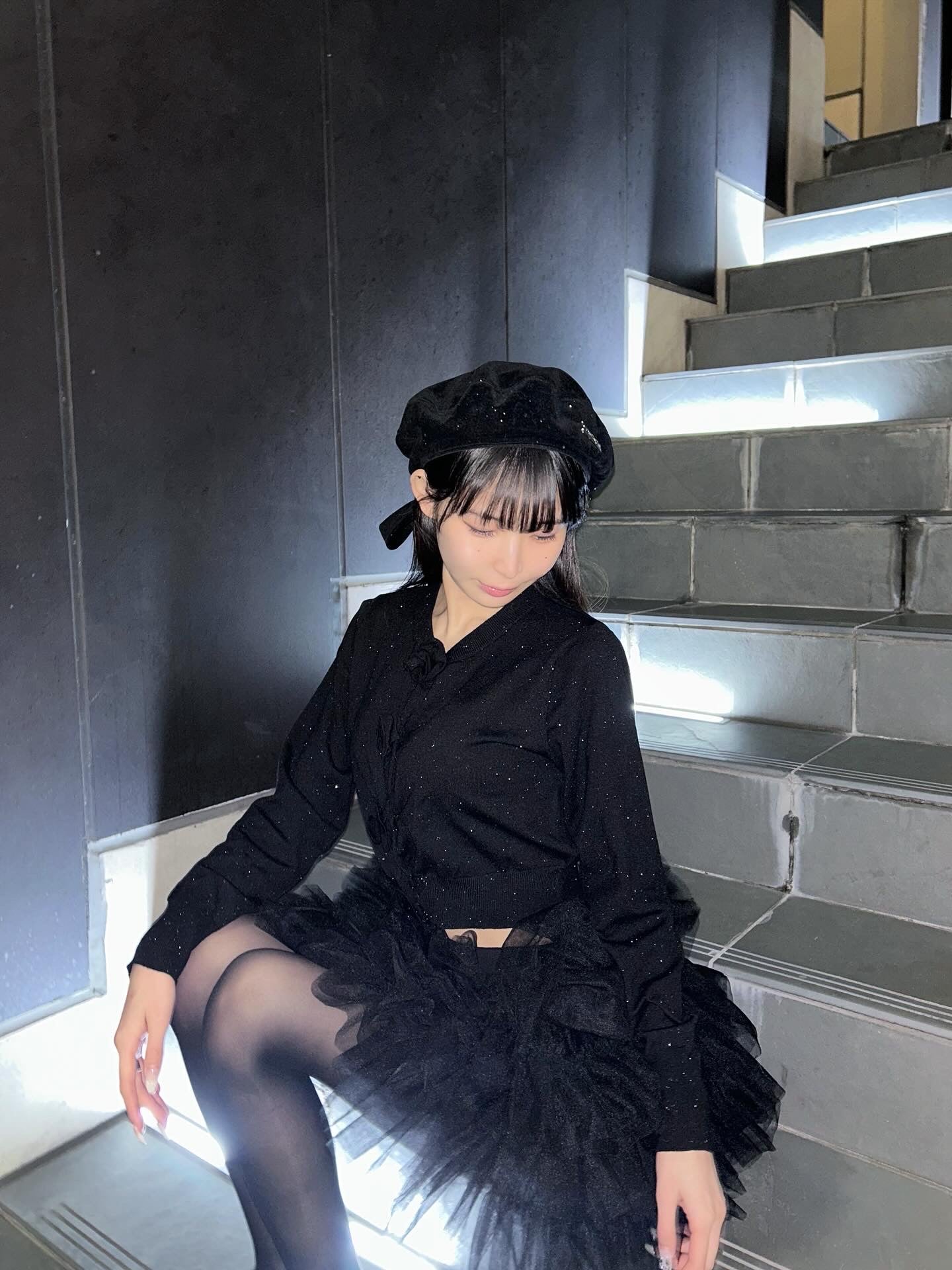 rose motif lame knit cardigan – Treat Ürself