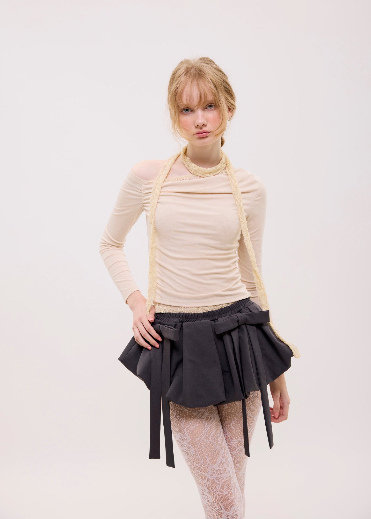 ribbon ballon mini skirt