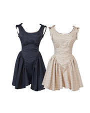 Juliet ribbon dot one-piece