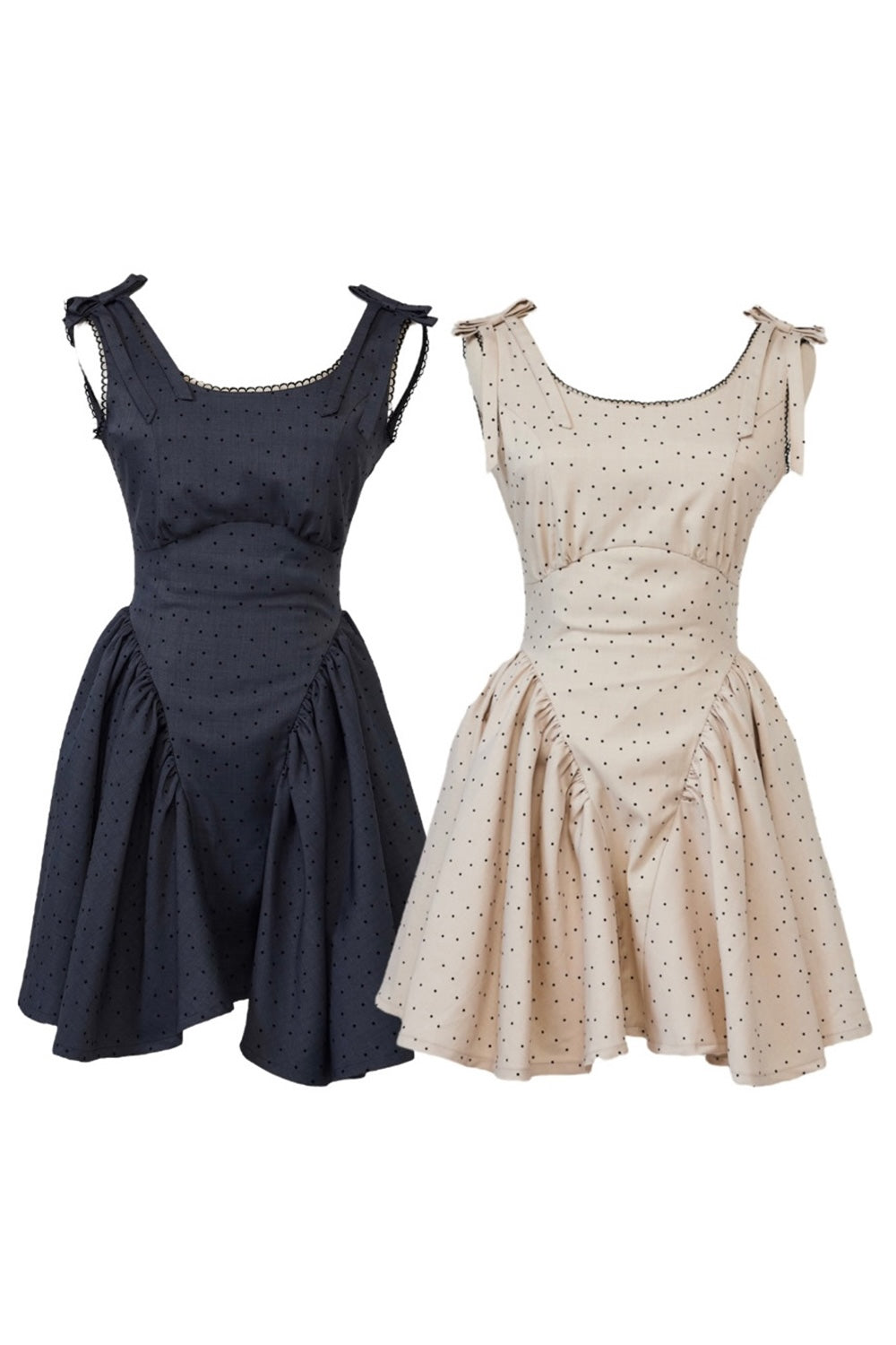 Juliet ribbon dot one-piece