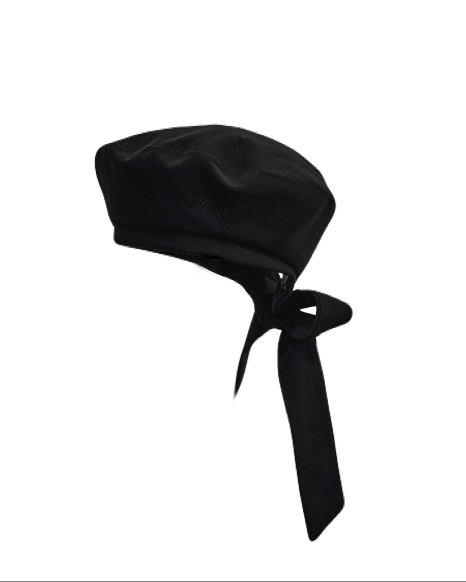 Treat Ürself ribbon béret hat