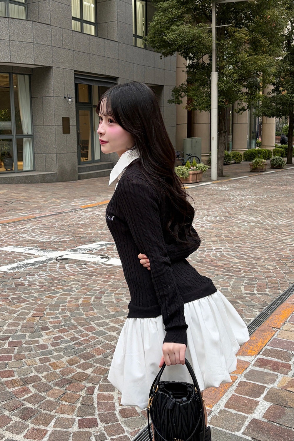 knit shirts docking ballon one-piece