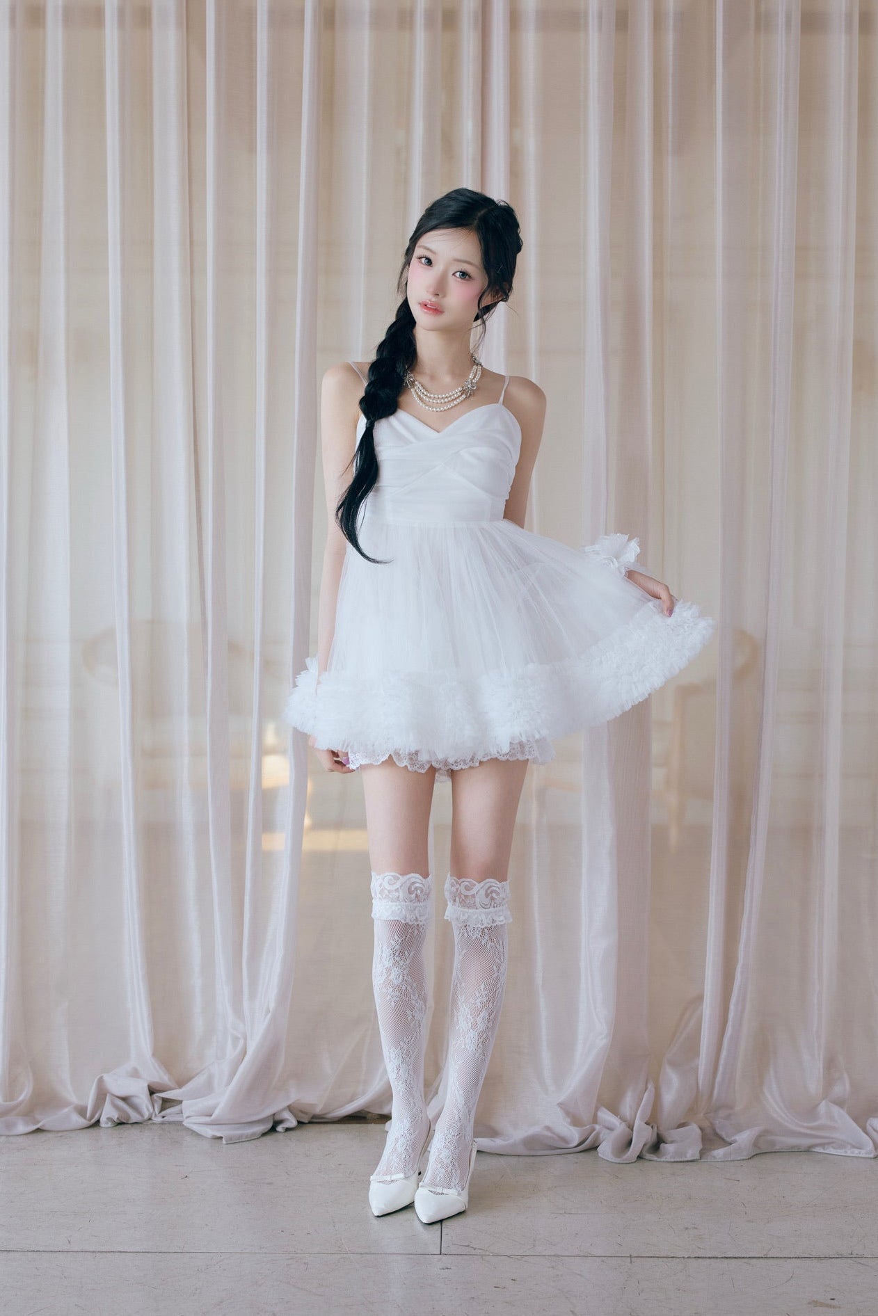 Ballerina couture mini dress
