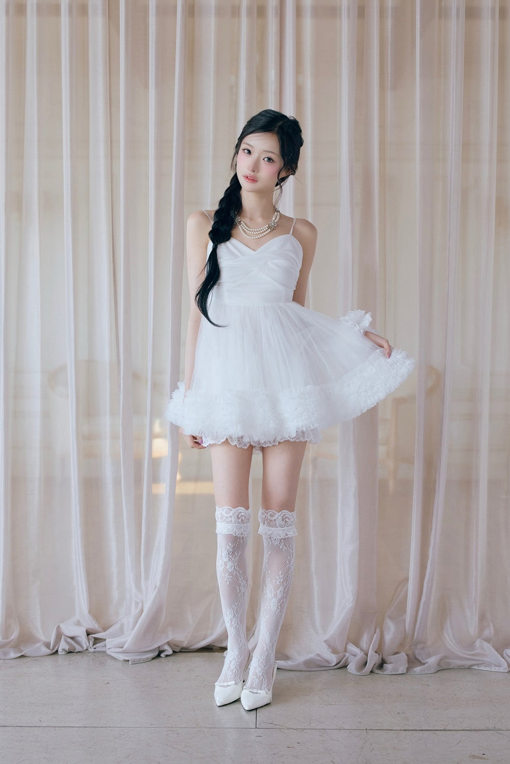 Ballerina couture mini dress