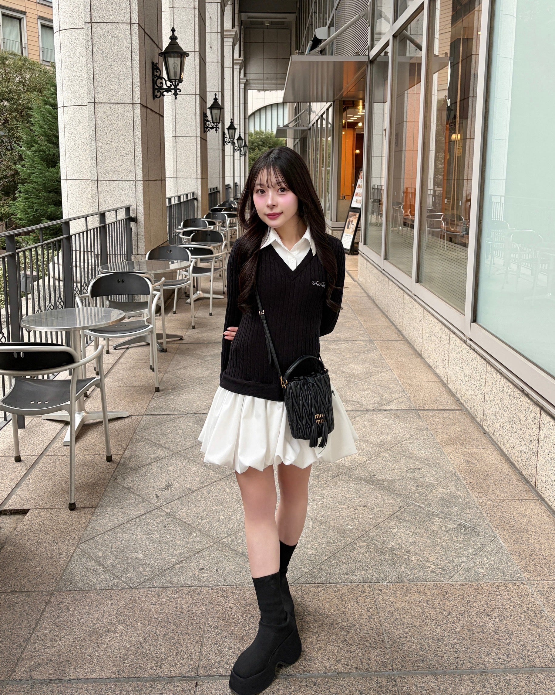 knit shirts docking ballon one-piece