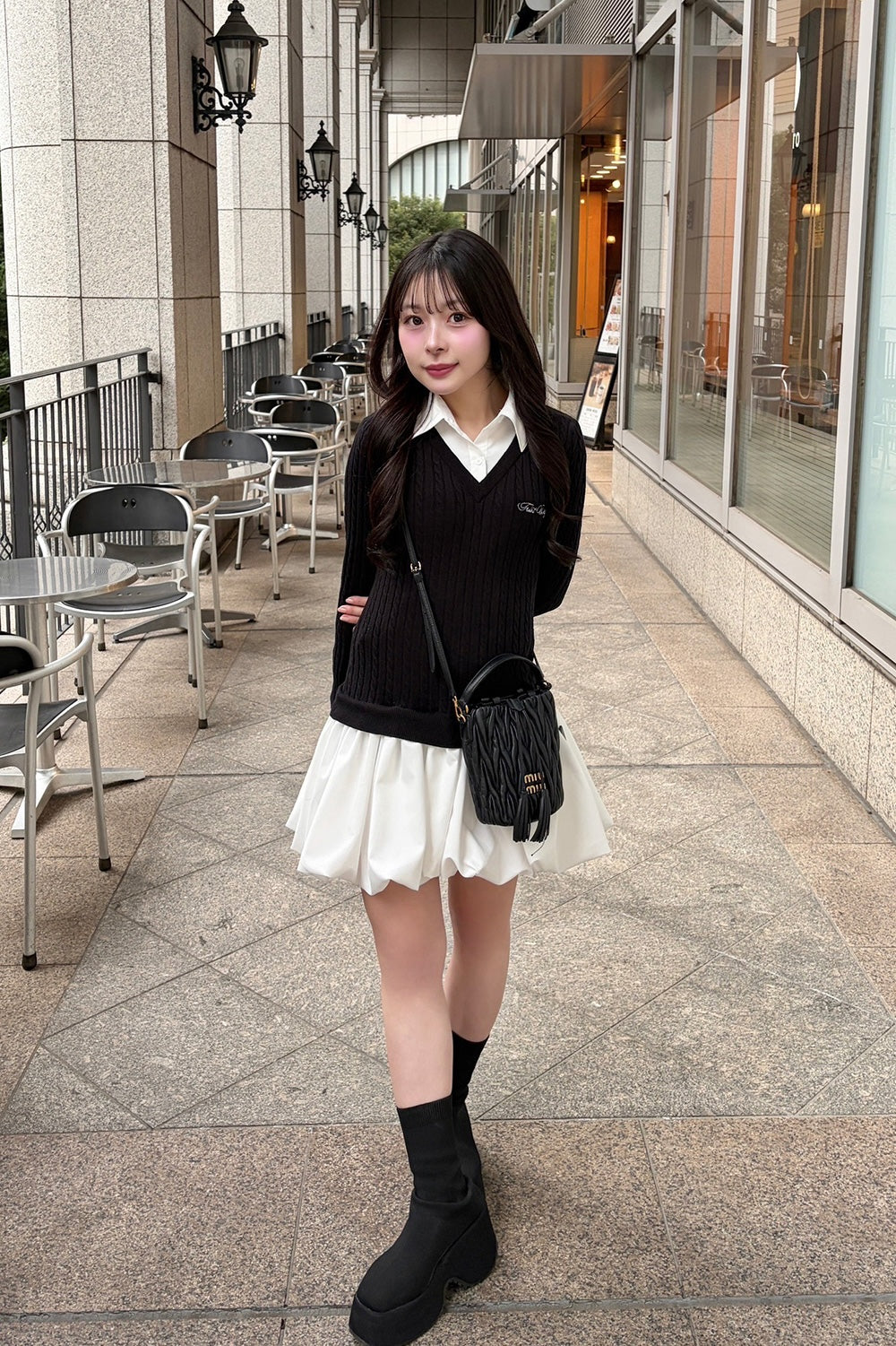 knit shirts docking ballon one-piece