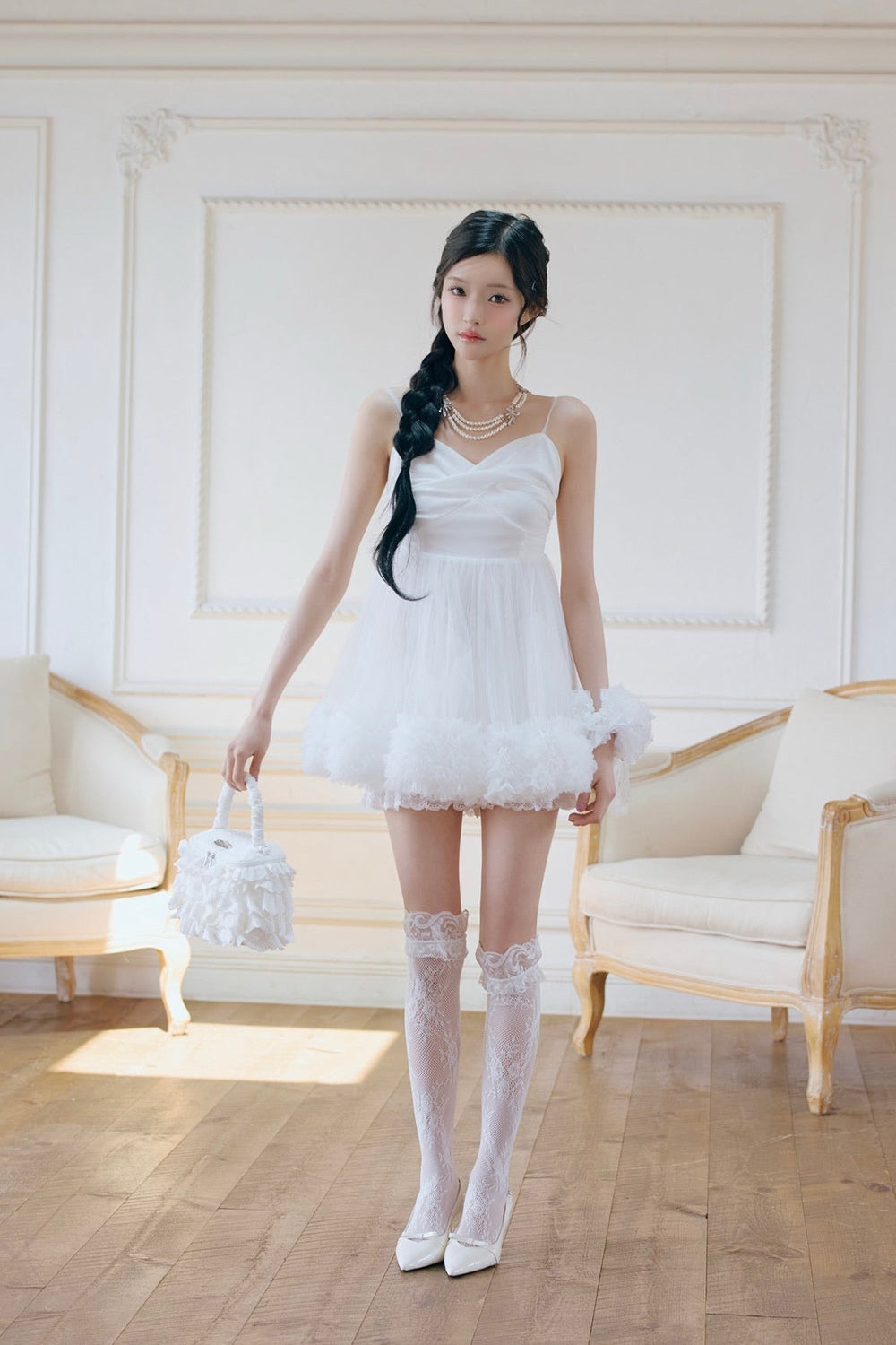 Ballerina couture mini dress